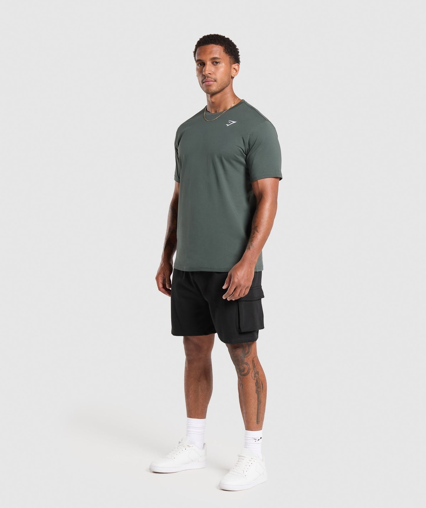 Gymshark Crest T-Shirt - Slate Teal