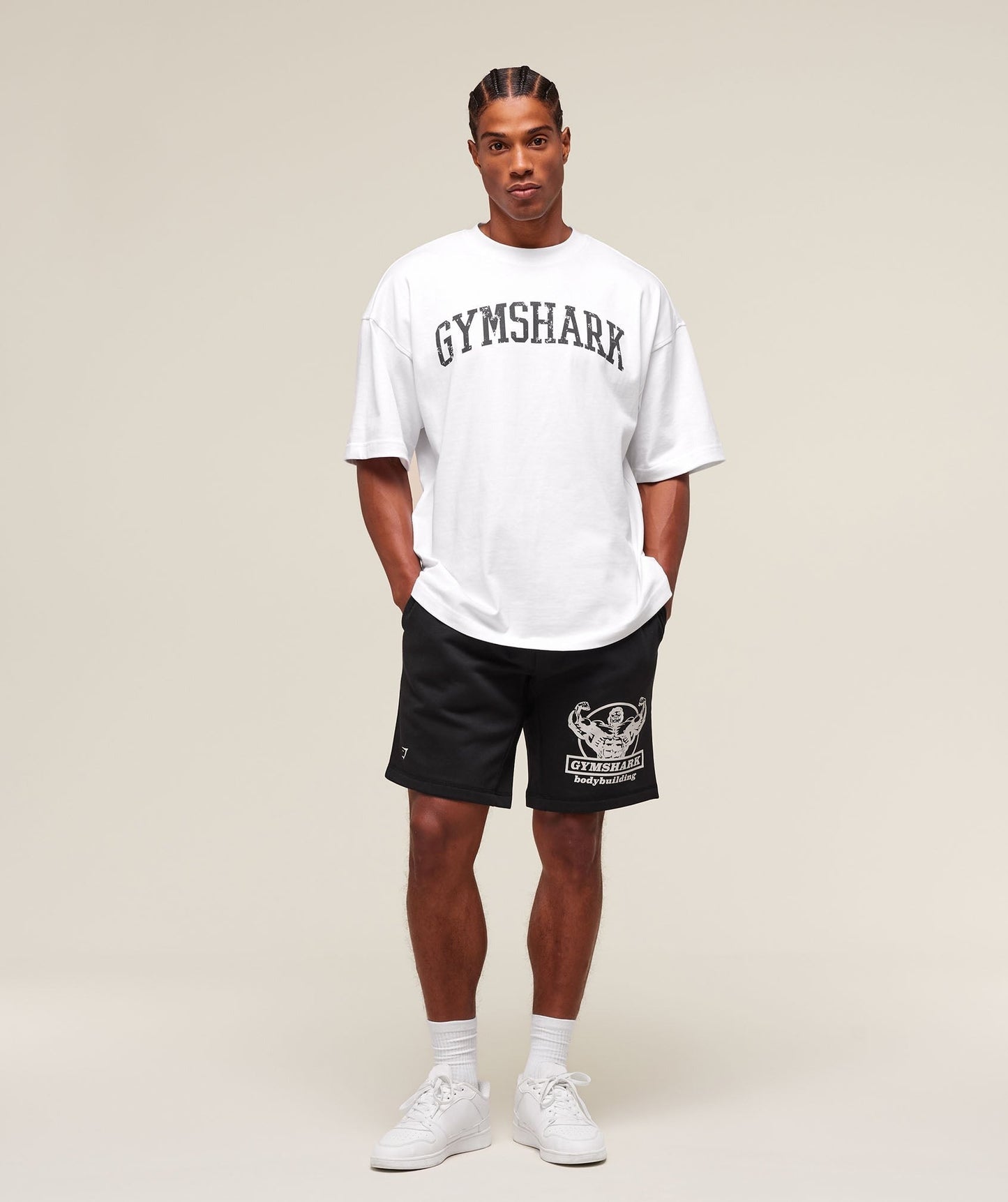 Gymshark Double Bicep 9" Shorts - Black