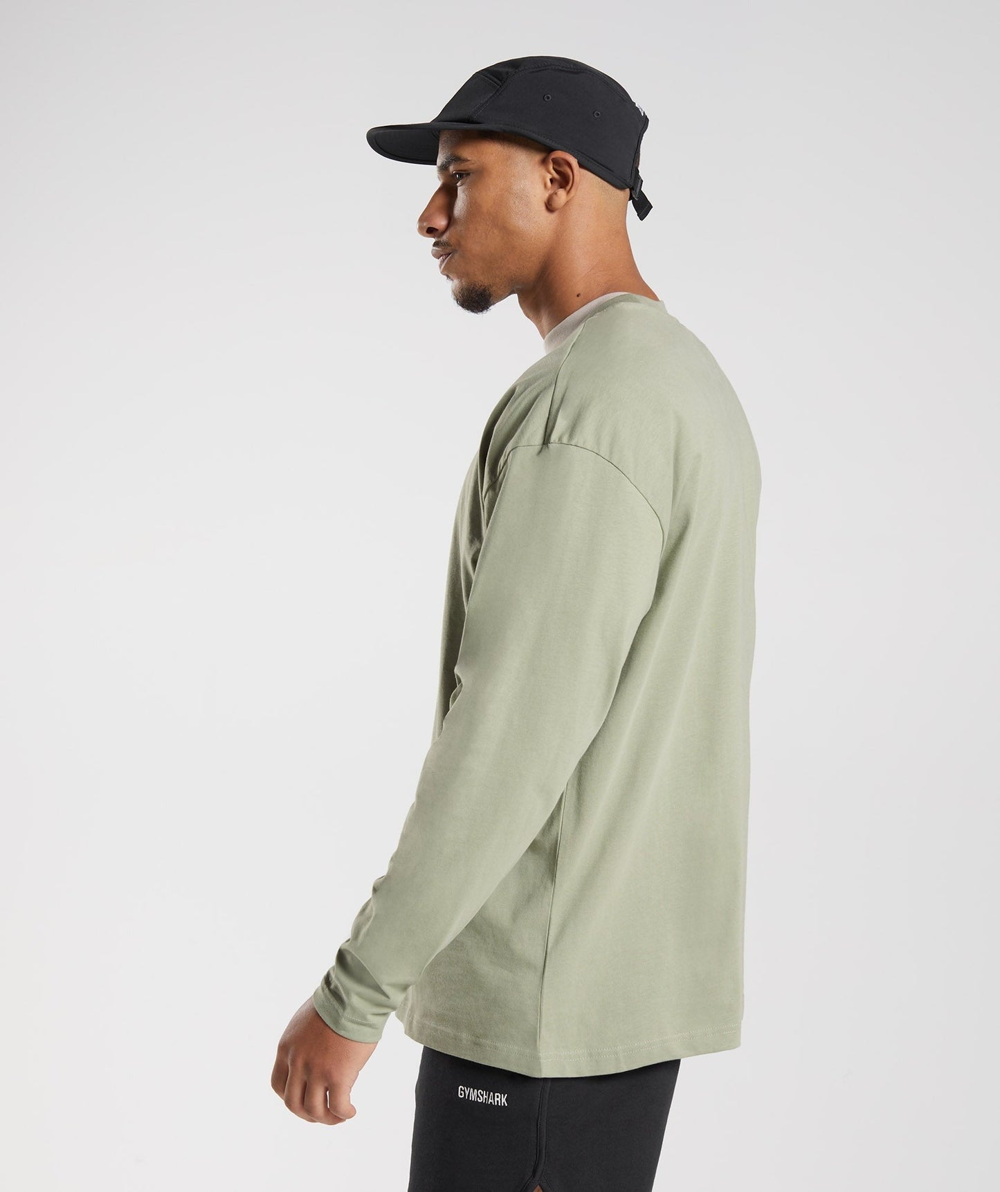 Gymshark Rest Day Sweats Long Sleeve T-Shirt - Sage Green