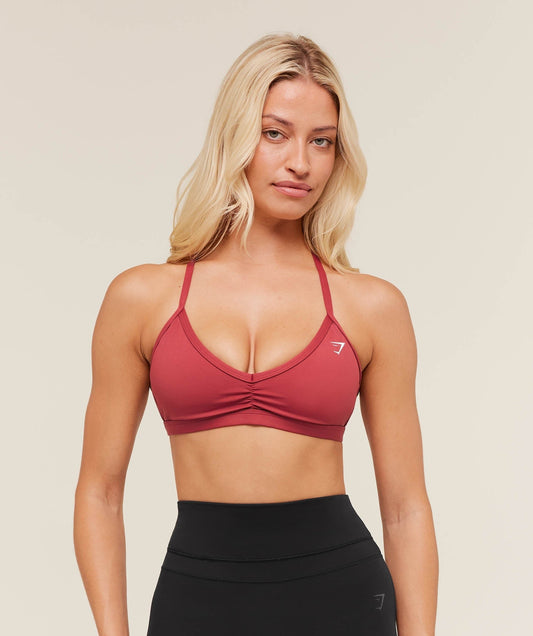 Gymshark Minimal Sports Bra - Athletic Burgundy