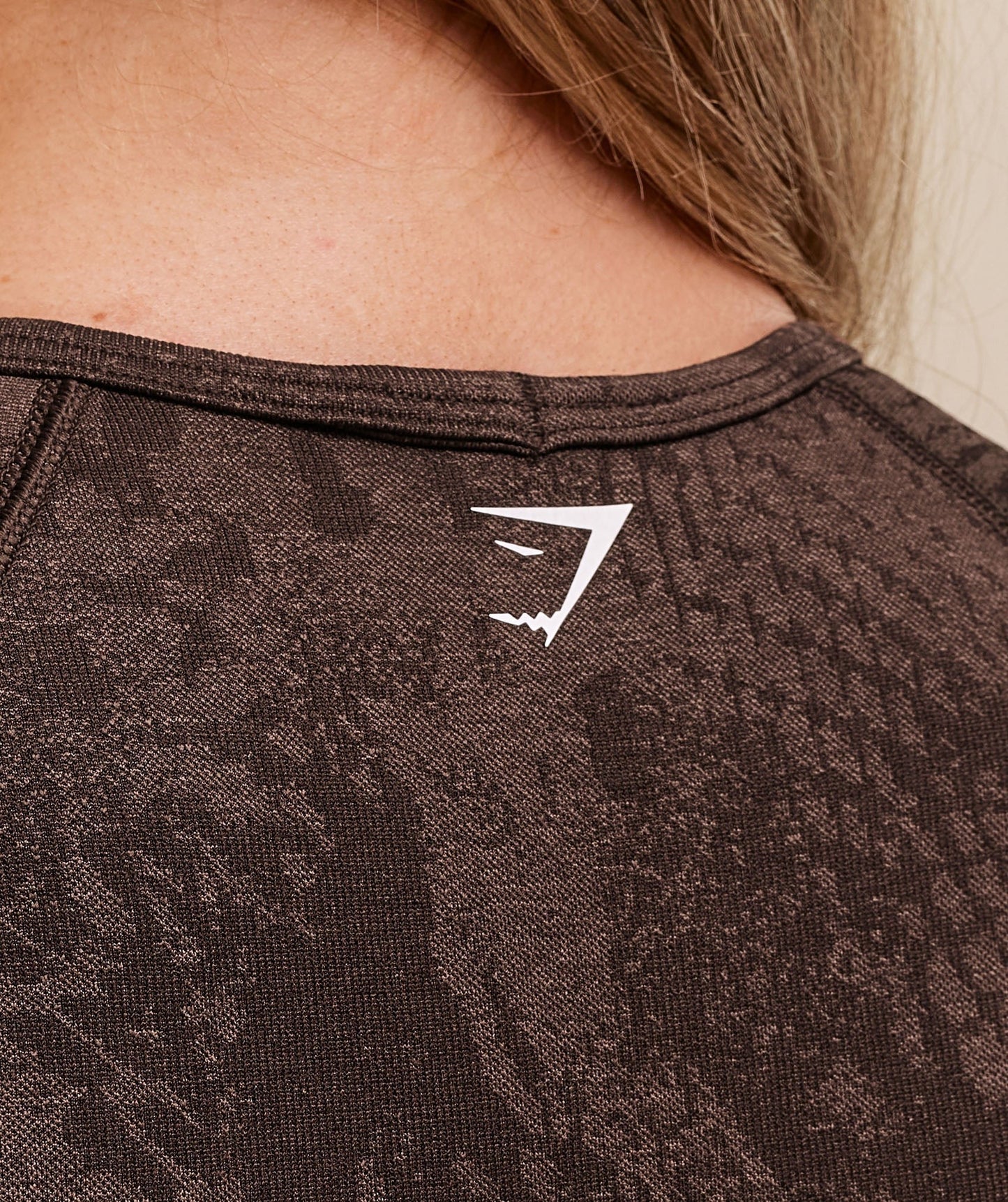 Gymshark Adapt Animal X Whitney Seamless Crop Top - Brown