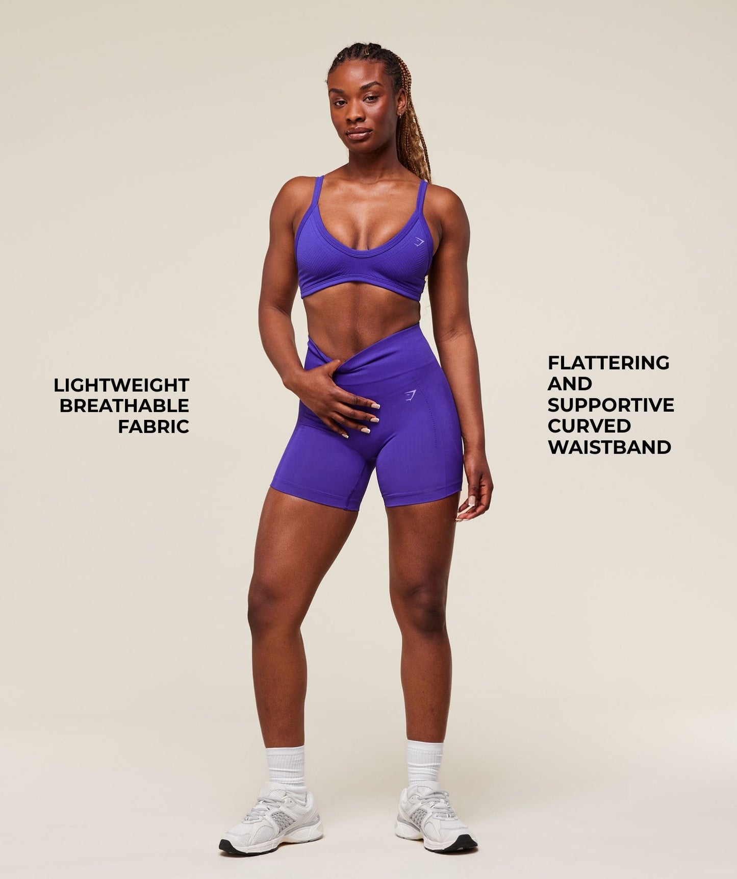 Gymshark Energise Seamless Shorts - Cobalt Purple