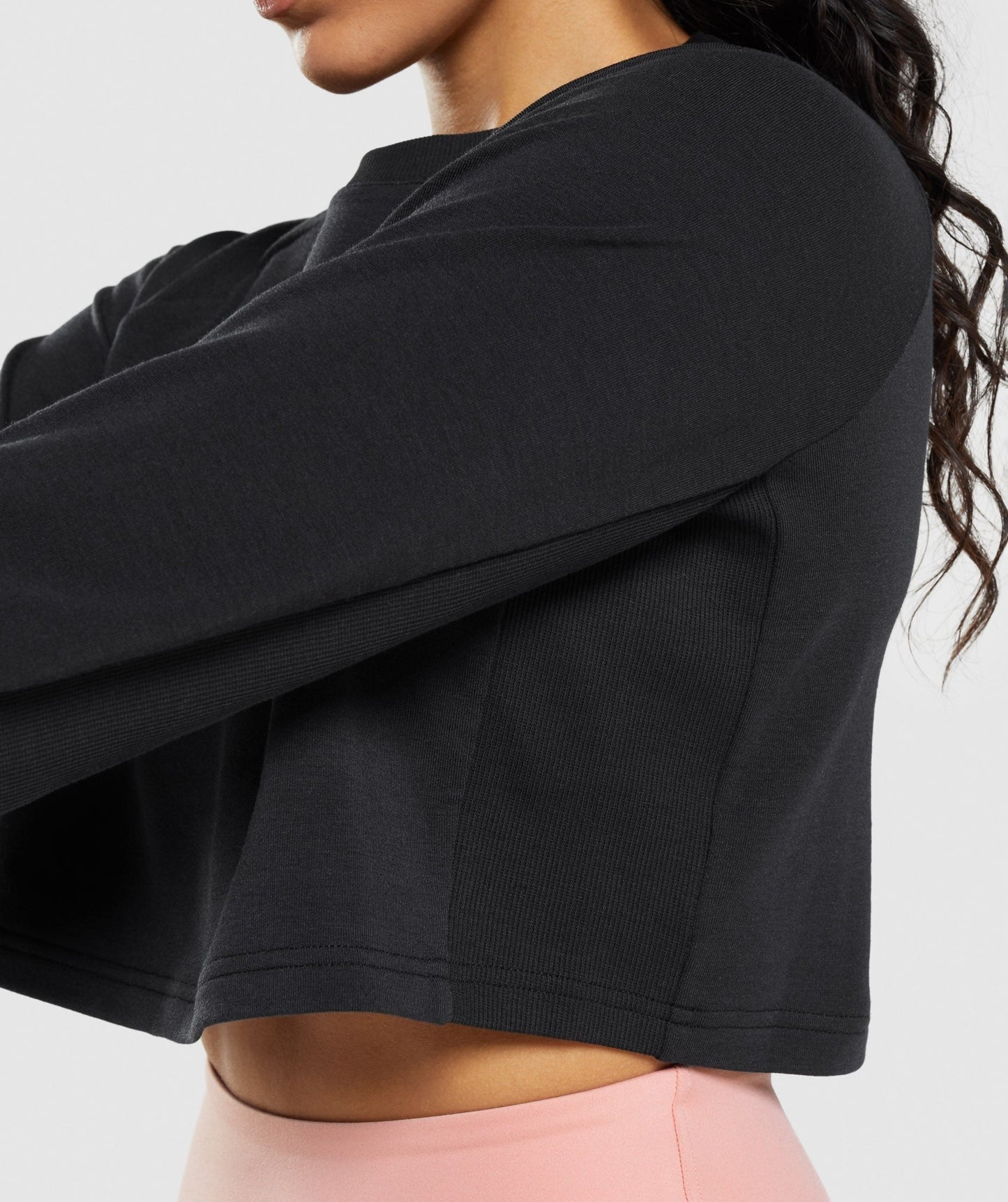 Gymshark Training Cropped Sweater - Black