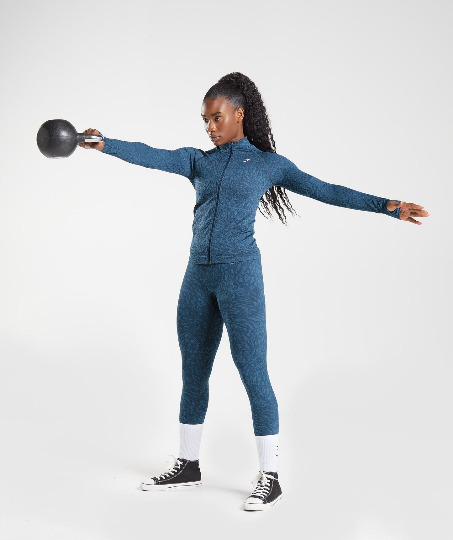 Gymshark Adapt Animal Zip Through - Wild | Navy