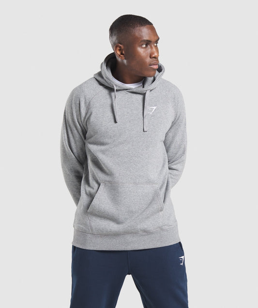 Gymshark Crest Hoodie - Charcoal Marl