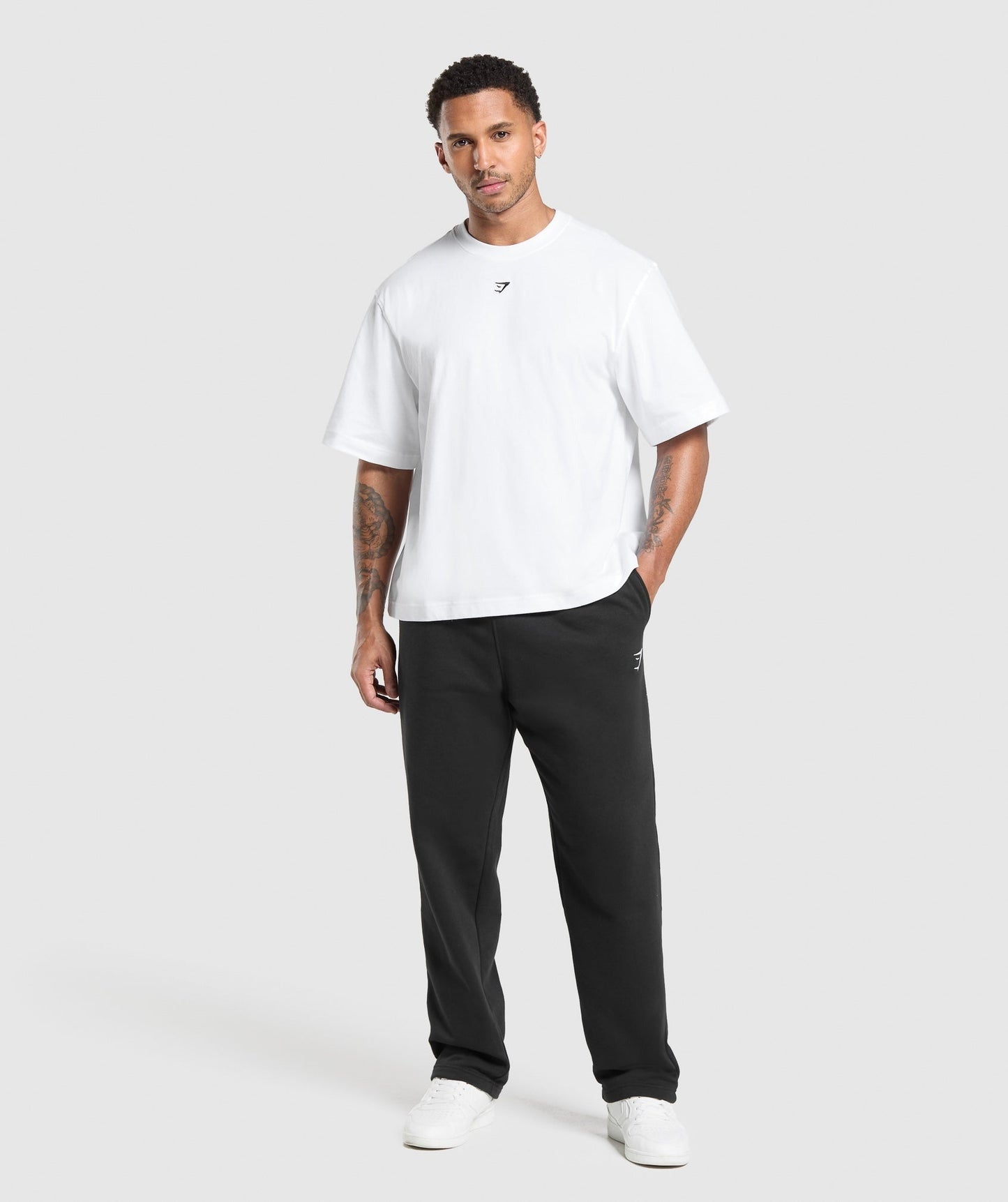 Gymshark Rest Day Essentials Boxy T-Shirt - White