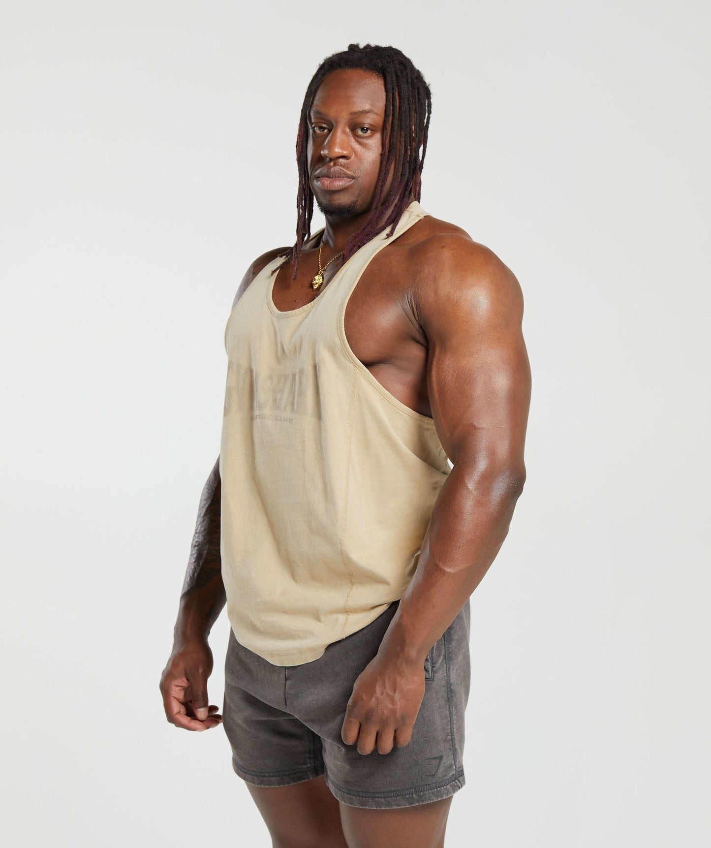 Gymshark Heritage Washed Stringer - Desert Beige