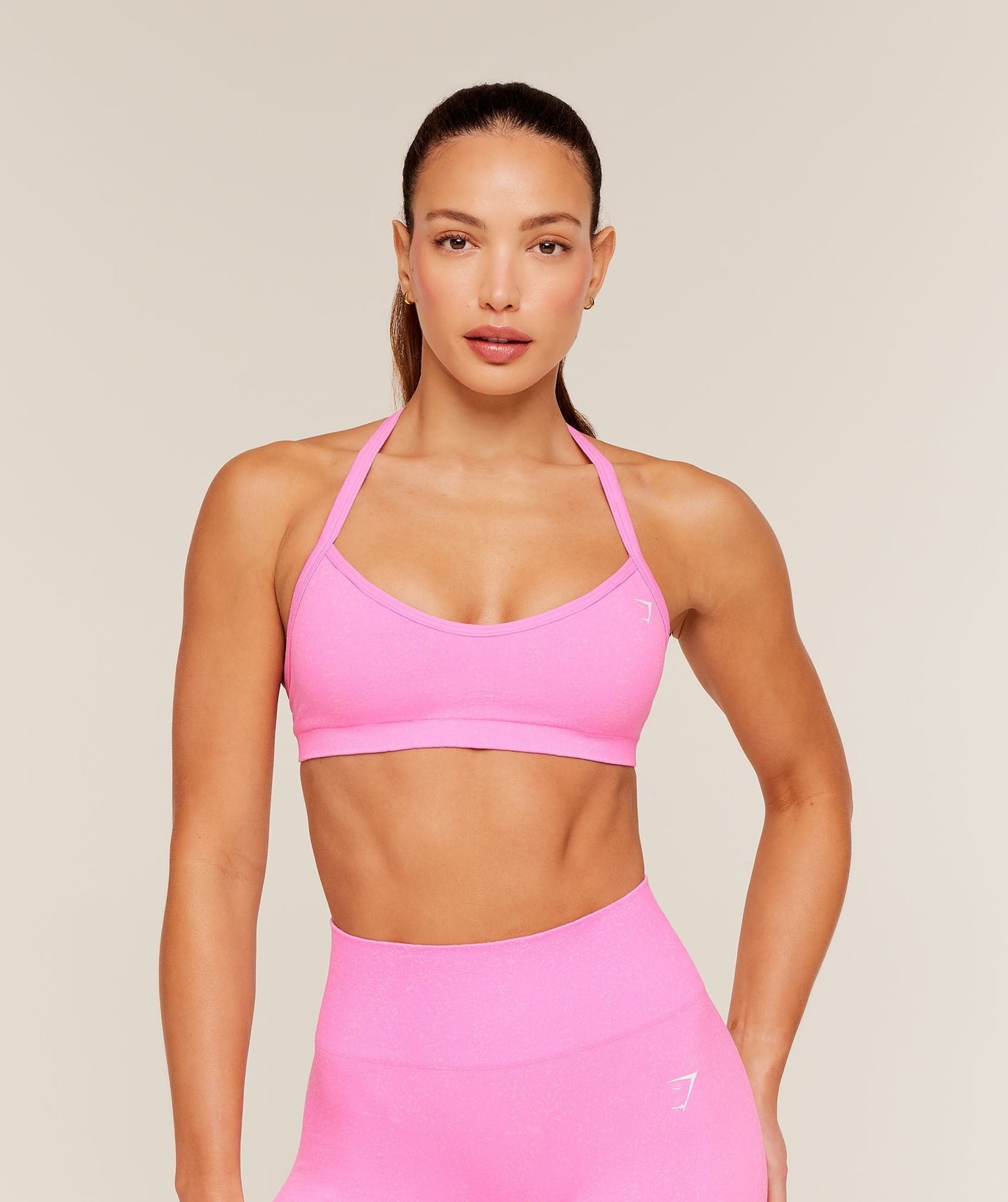 Gymshark Adapt Fleck Sports Bra - Focus Pink/Tinted White