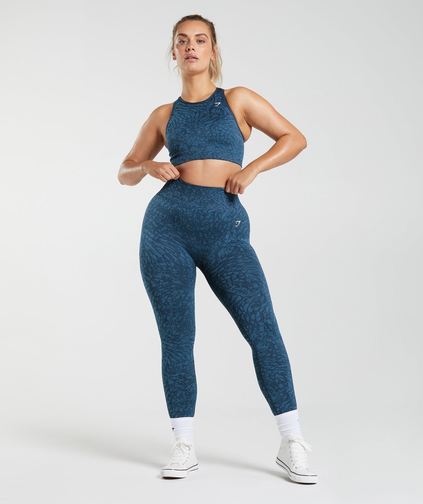 Gymshark Adapt Animal Seamless Leggings - Wild | Navy