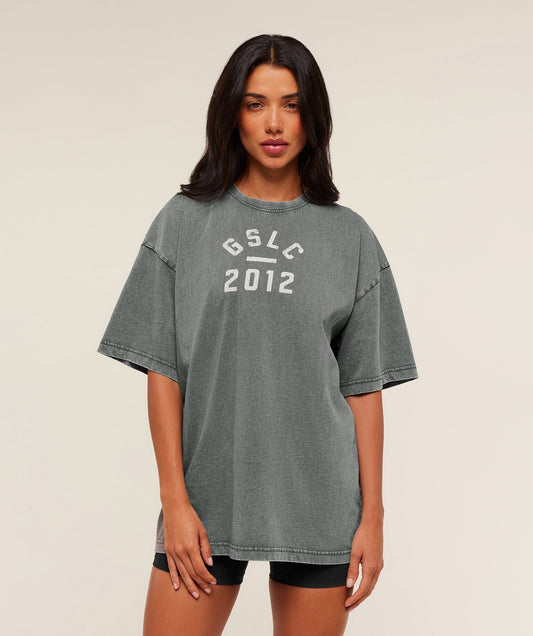Gymshark Lifting Club 2012 Graphic Short Sleeve T-Shirt - Slate Teal/Wash