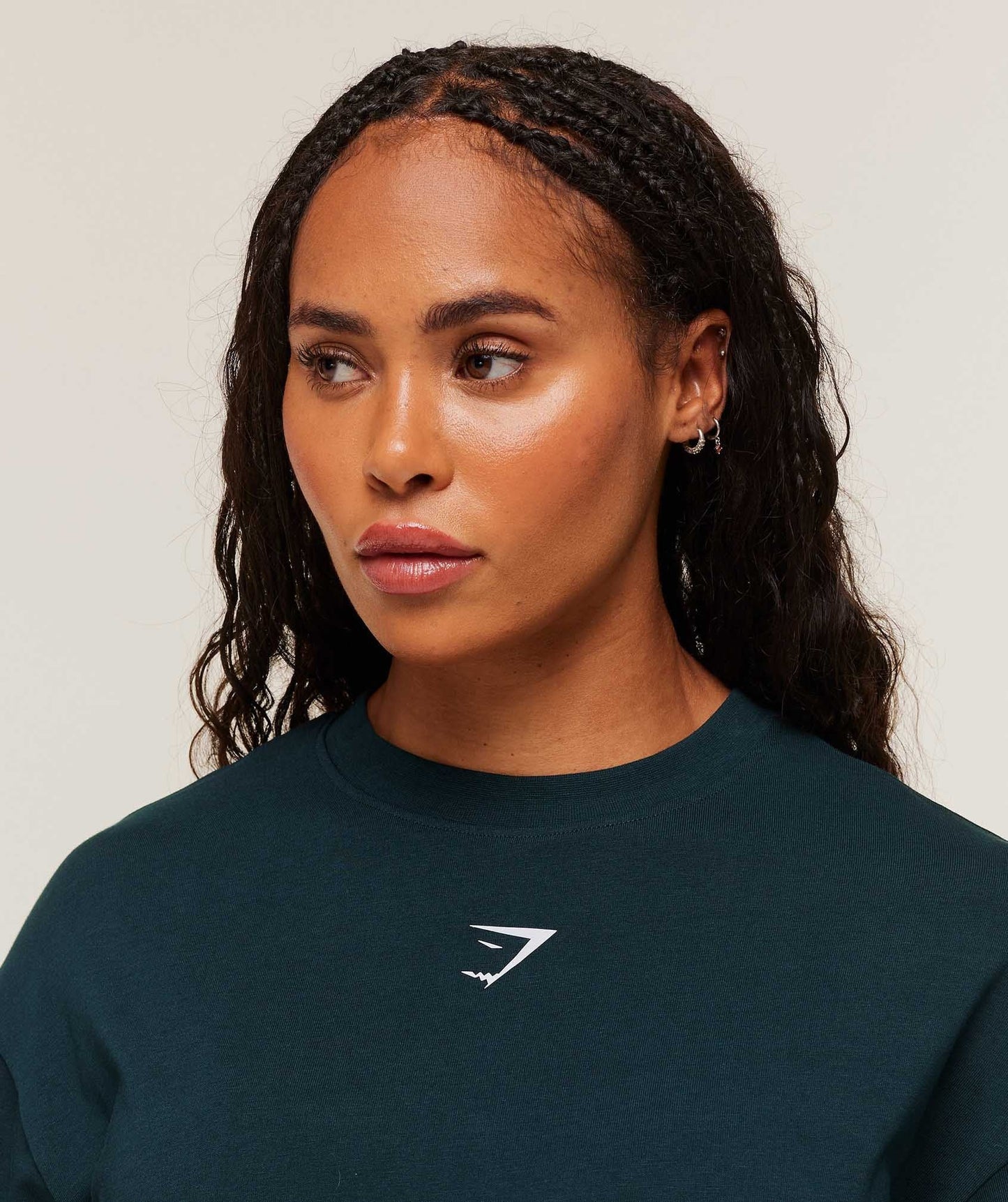 Gymshark GS Power Oversized T-Shirt - Deep Petrol Blue/Smoke Blue
