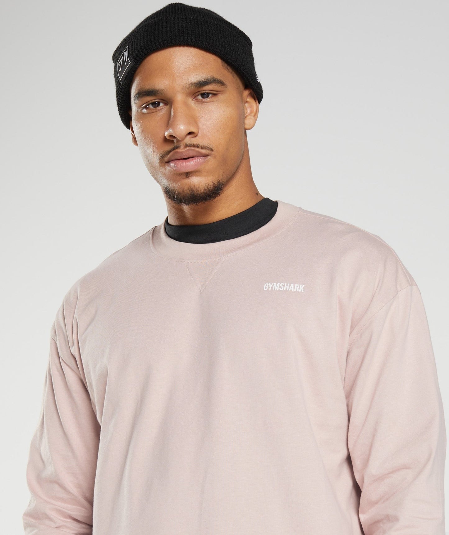Gymshark Rest Day Sweats Long Sleeve T-Shirt - Dusty Taupe