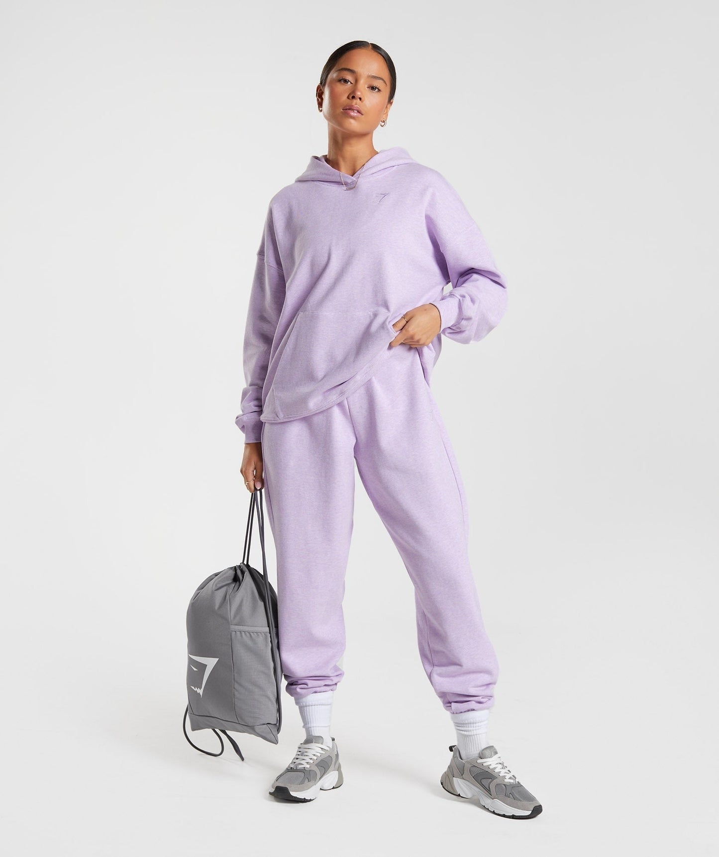 Gymshark Rest Day Sweats Hoodie - Aura Lilac Marl