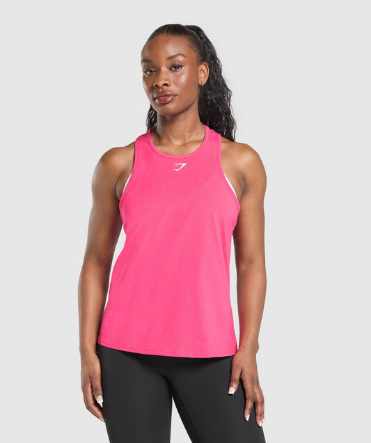 Gymshark Training Cotton Tank - Freak Out Pink