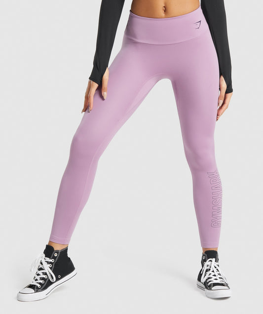 Gymshark Training Graphic Leggings - Purple