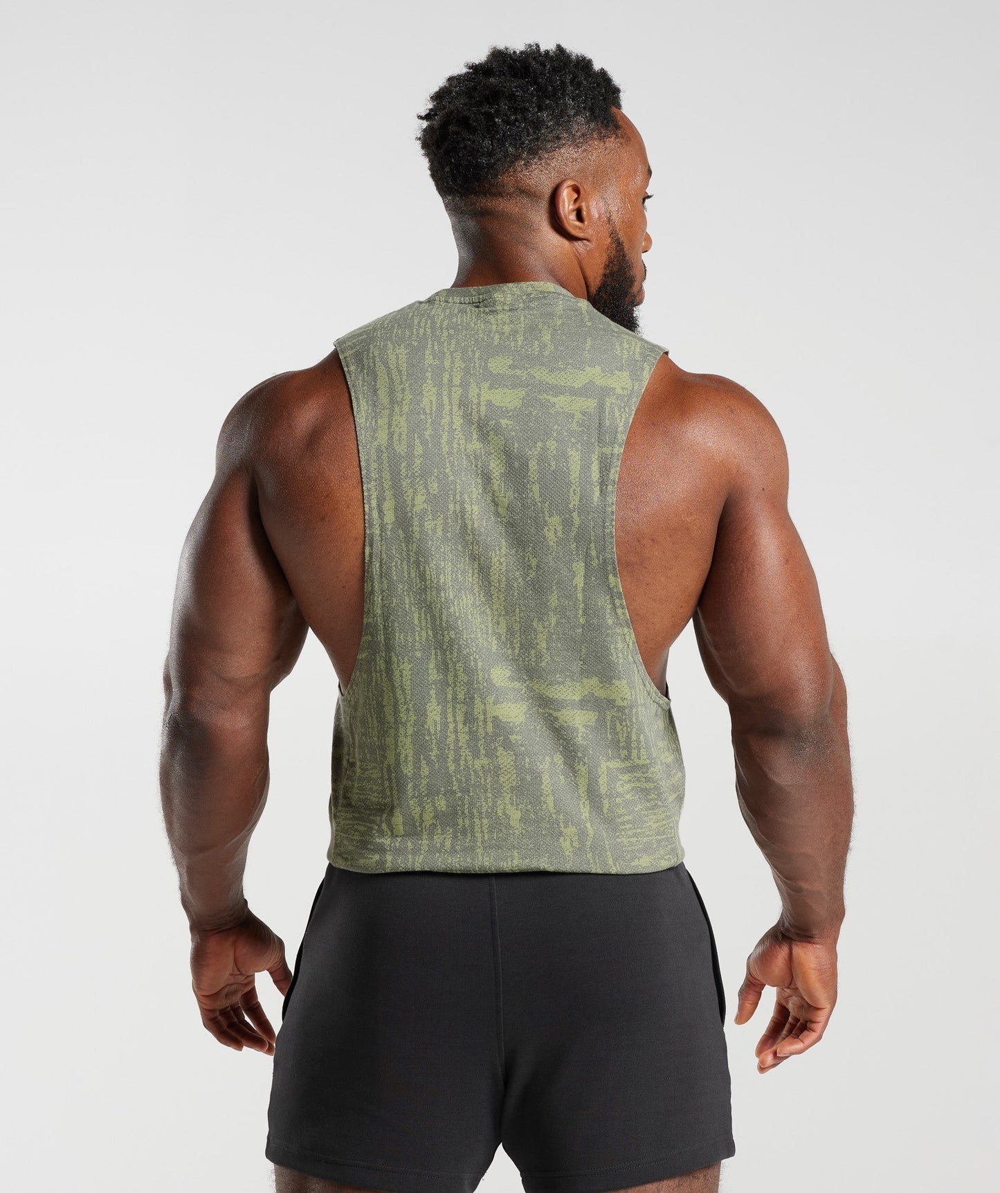 Gymshark React Drop Arm Tank - Dusk Green