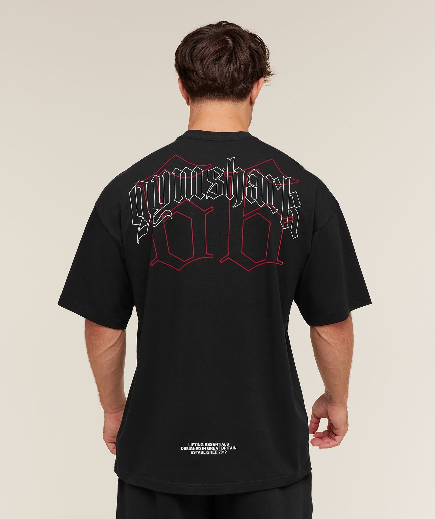 Gymshark Outline Graphic T-Shirt - Black