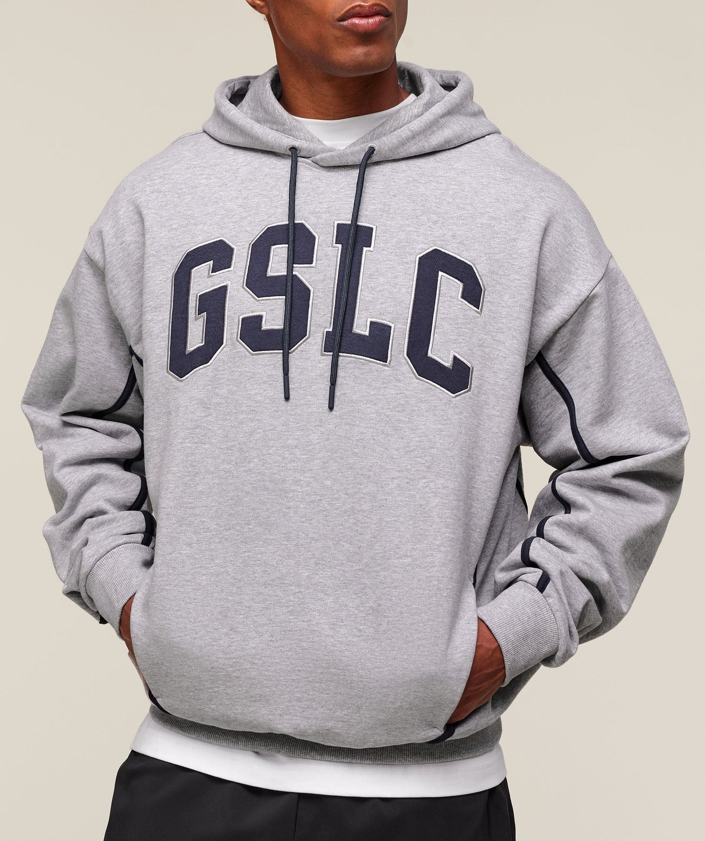 Gymshark GSLC Hoodie - Light Grey Core Marl