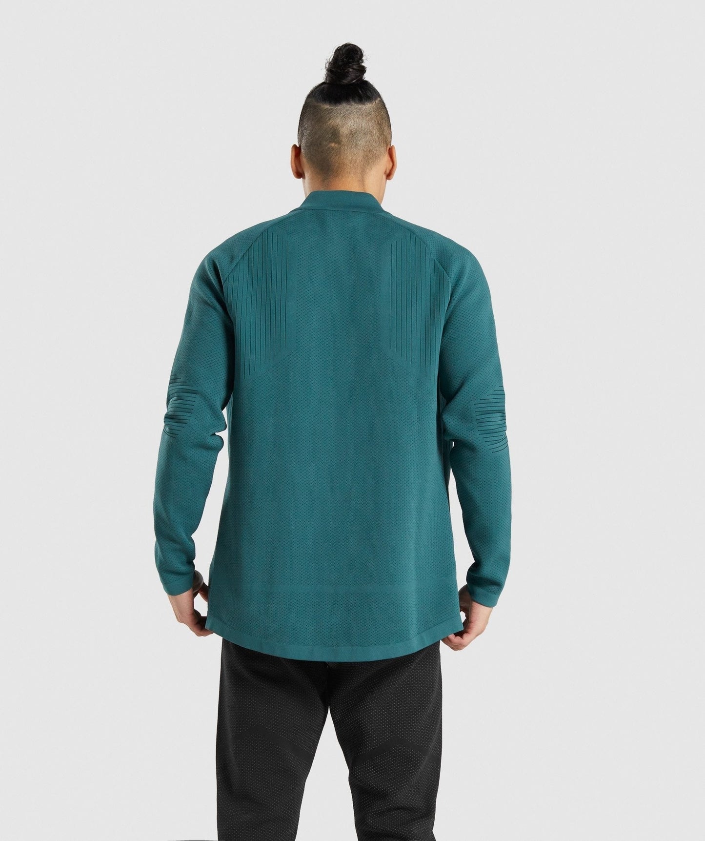 Gymshark Retake Full Zip Track Jacket - Dark Green/Black