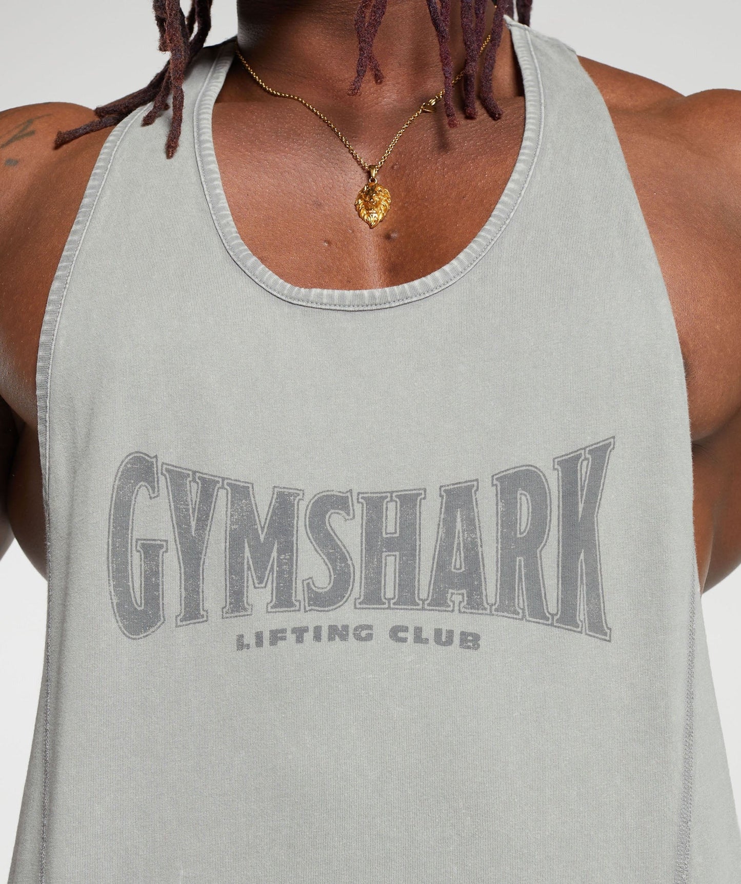 Gymshark Heritage Washed Stringer - Smokey Grey