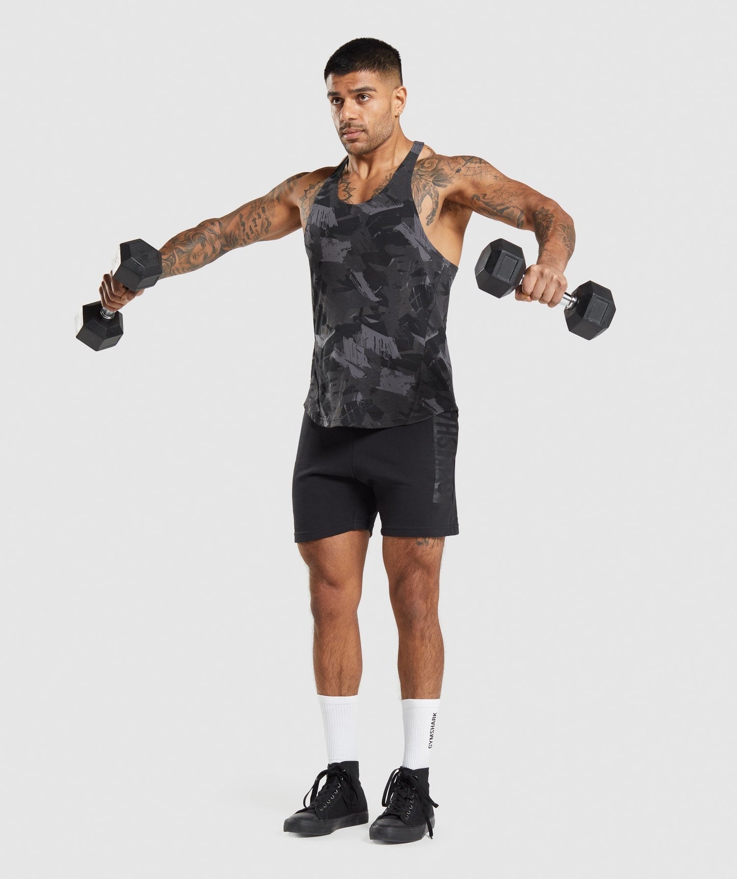 Gymshark Bold Stringer - Grey Print