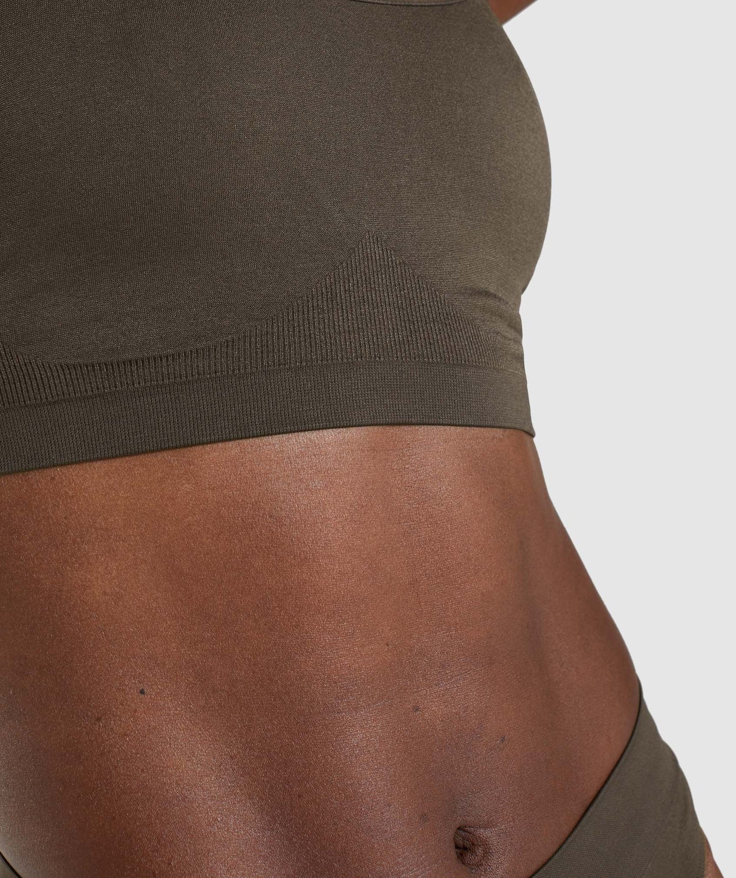 Gymshark Seamless Scoop Neck Bralette - Espresso Brown