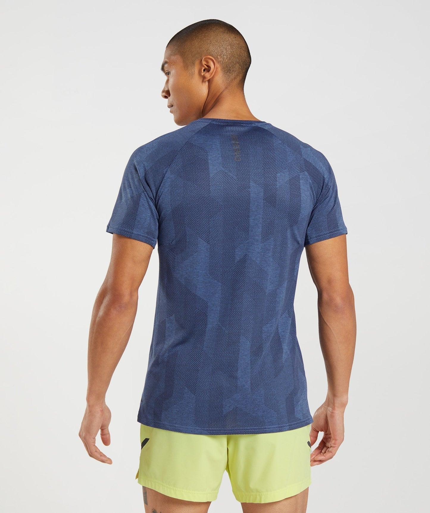 Gymshark Apex T-Shirt - Onyx Grey/Court Blue