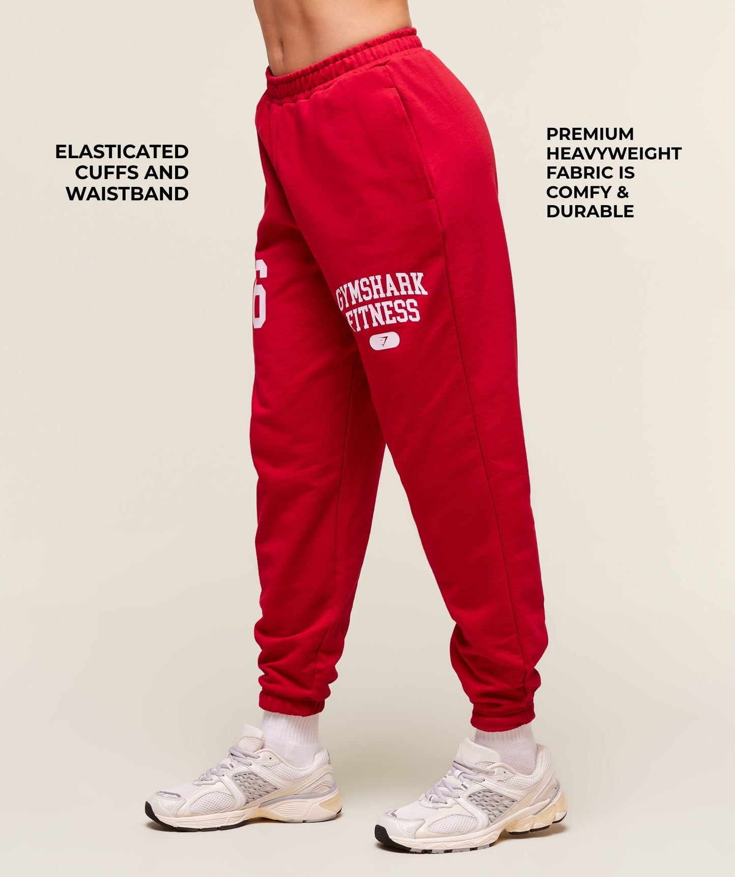 Gymshark Campus Graphic Oversized Jogger - Conditioning Red