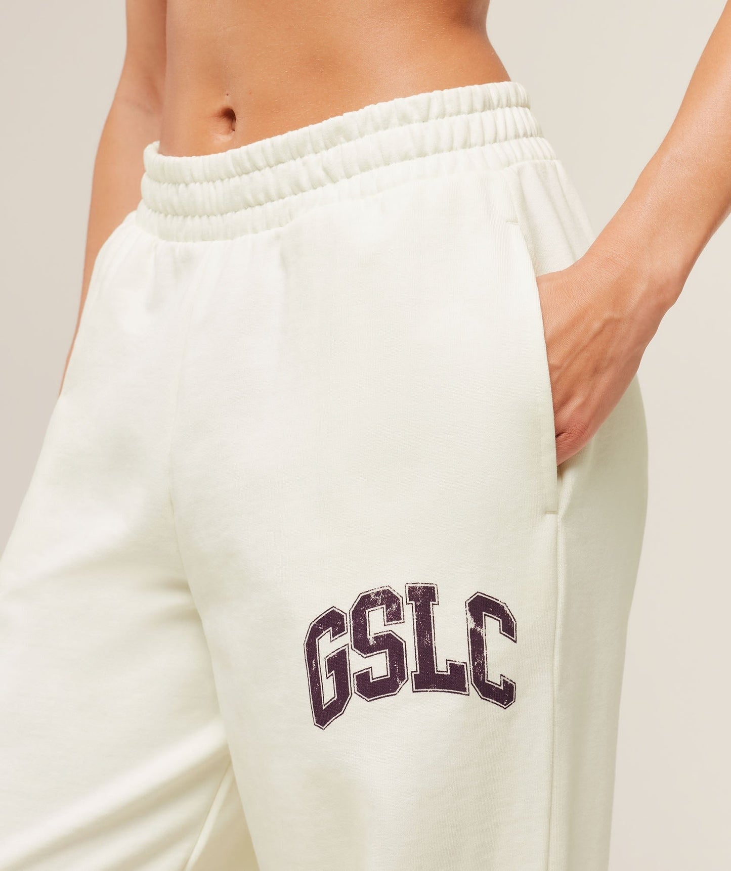 Gymshark GSLC Lifting Club Straight Leg Joggers - Soft White