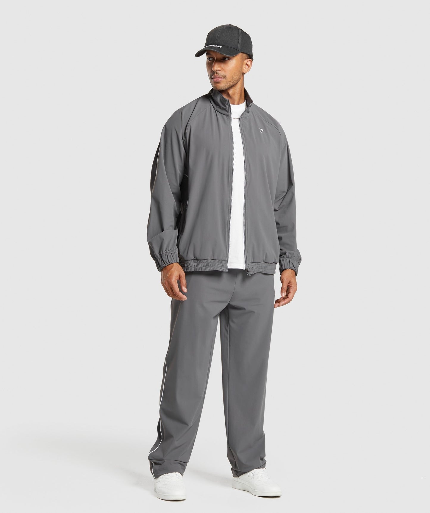 Gymshark Contrast Track Top - Pitch Grey