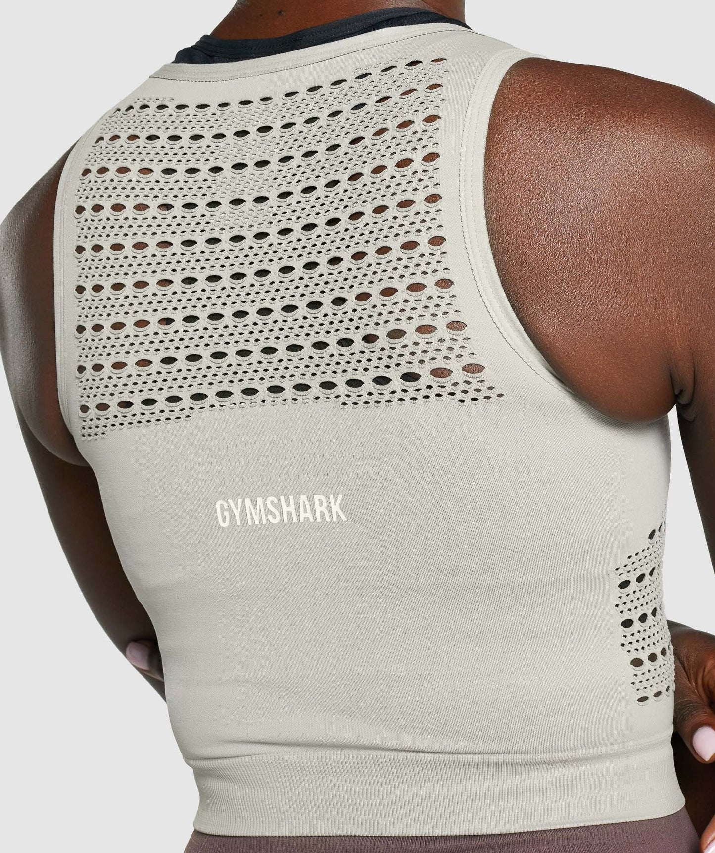 Gymshark Energy Seamless Crop Top - Light Grey
