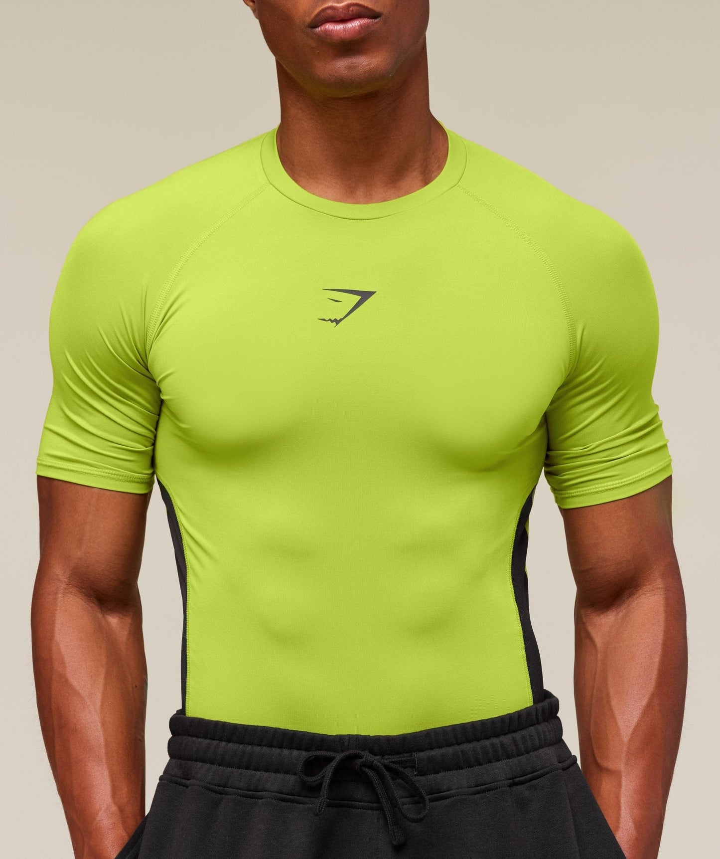 Gymshark Element Baselayer T-Shirt - Zest Green/Black