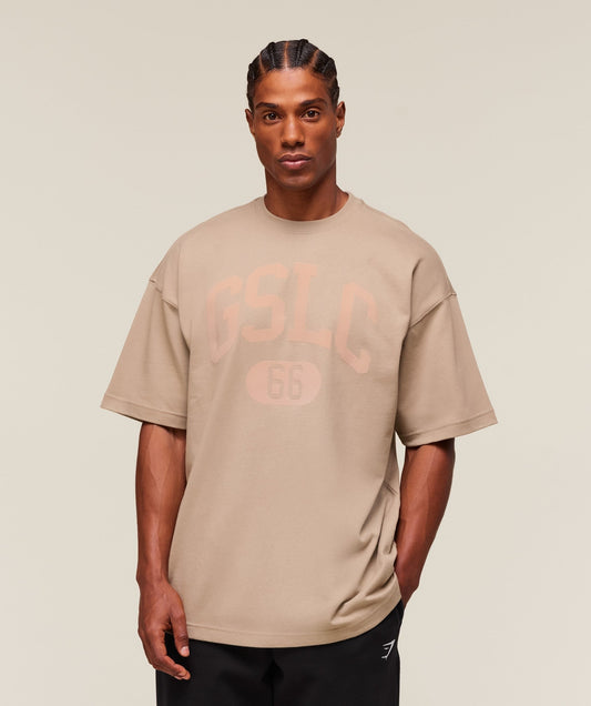 Gymshark GSLC T-Shirt - Cement Brown