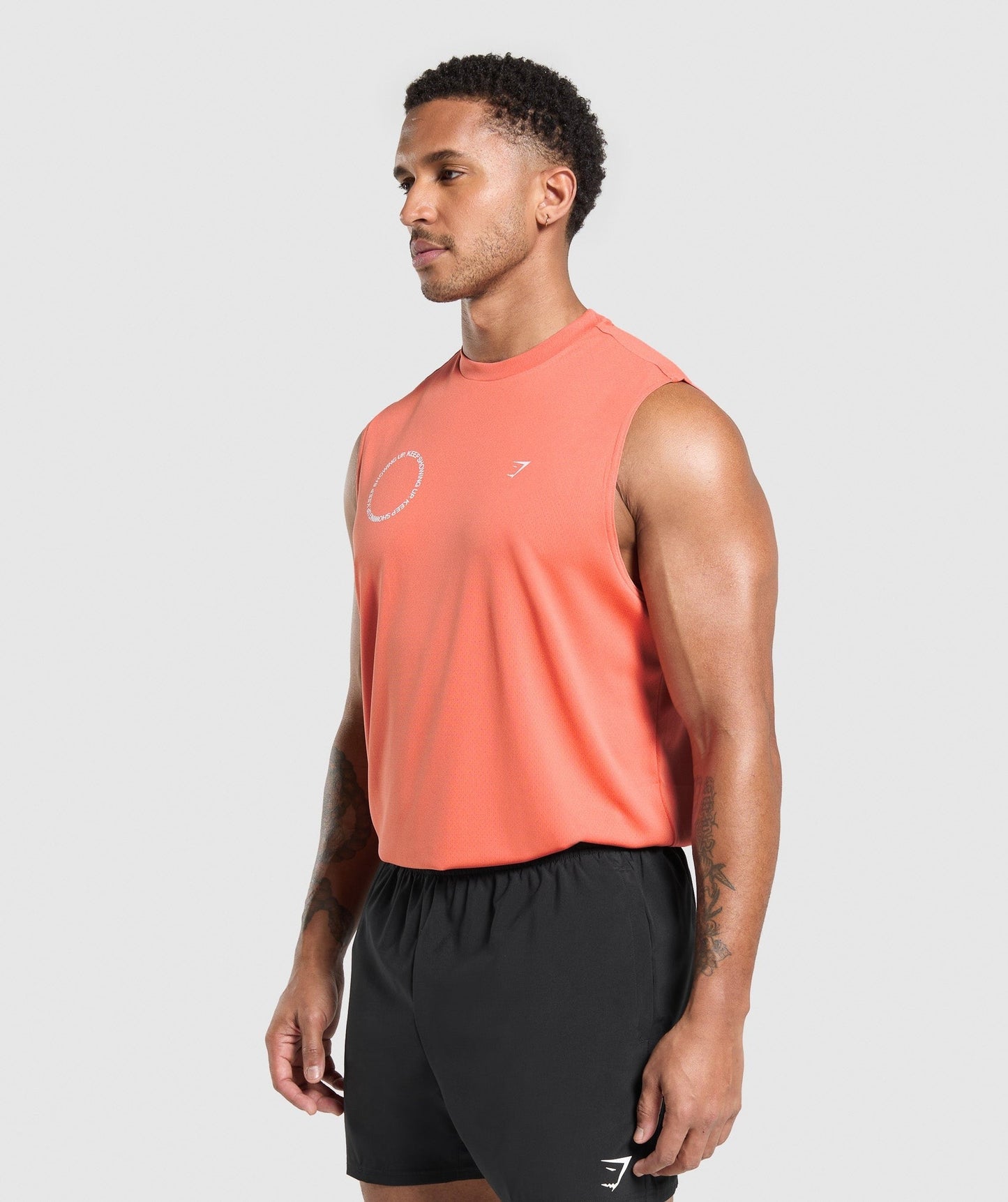 Gymshark Keep Showing Up Tank - Muted Coral