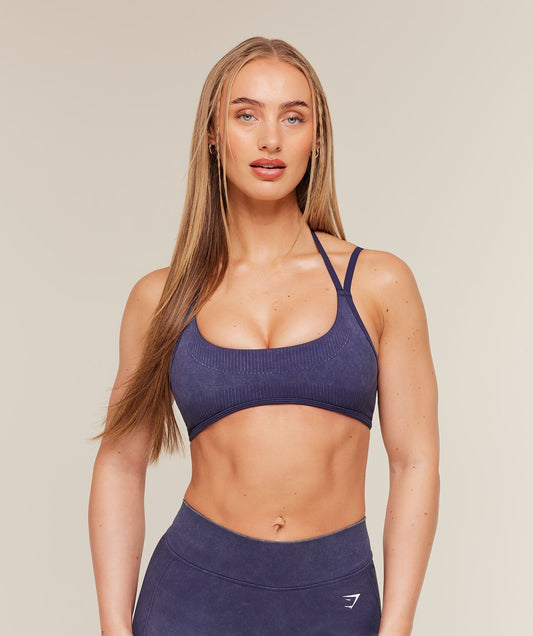 Gymshark x Bratz Light Support Sports Bra - Indigo Purple/Wash