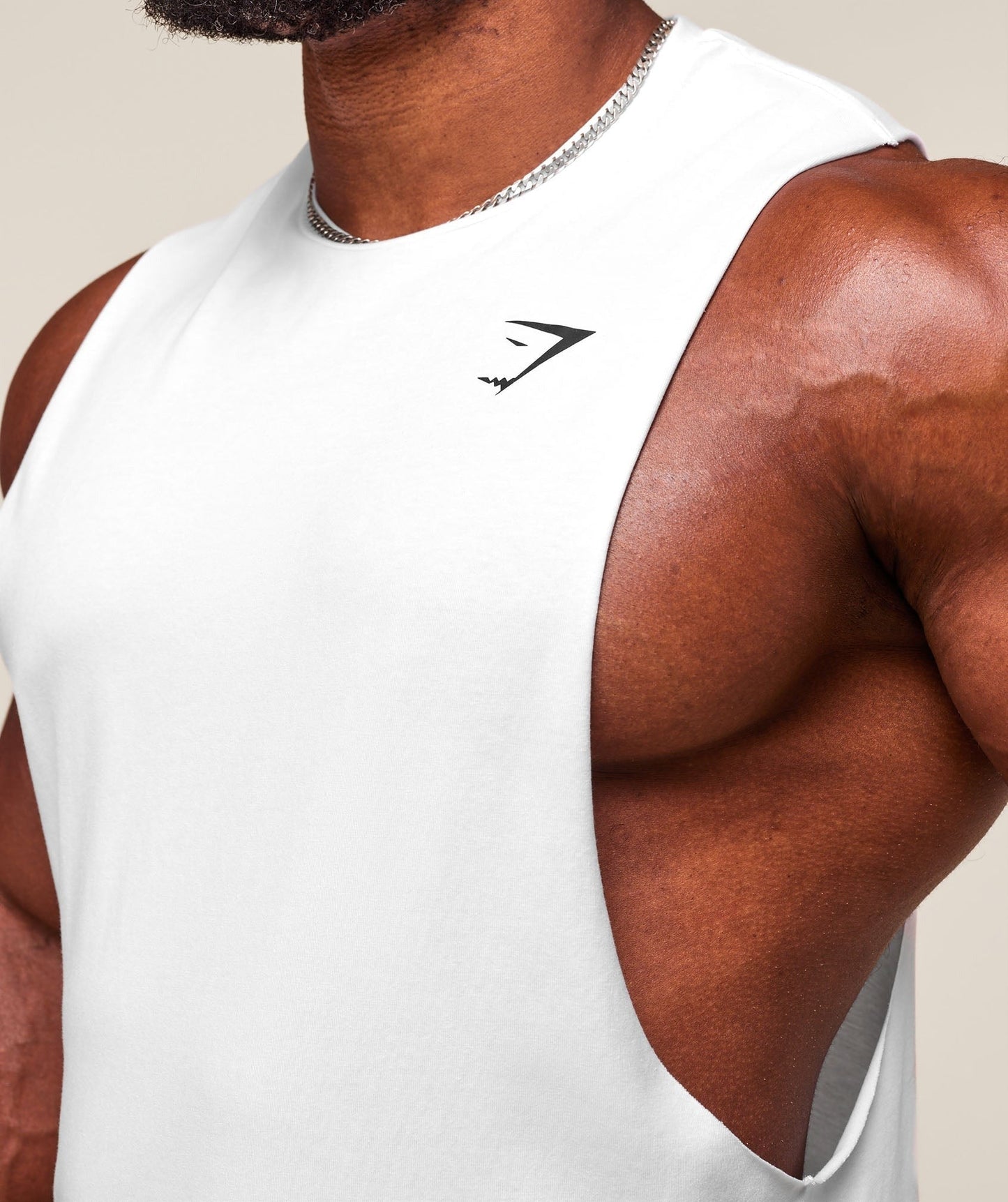 Gymshark Critical 2.0 Drop Arm Tank - White