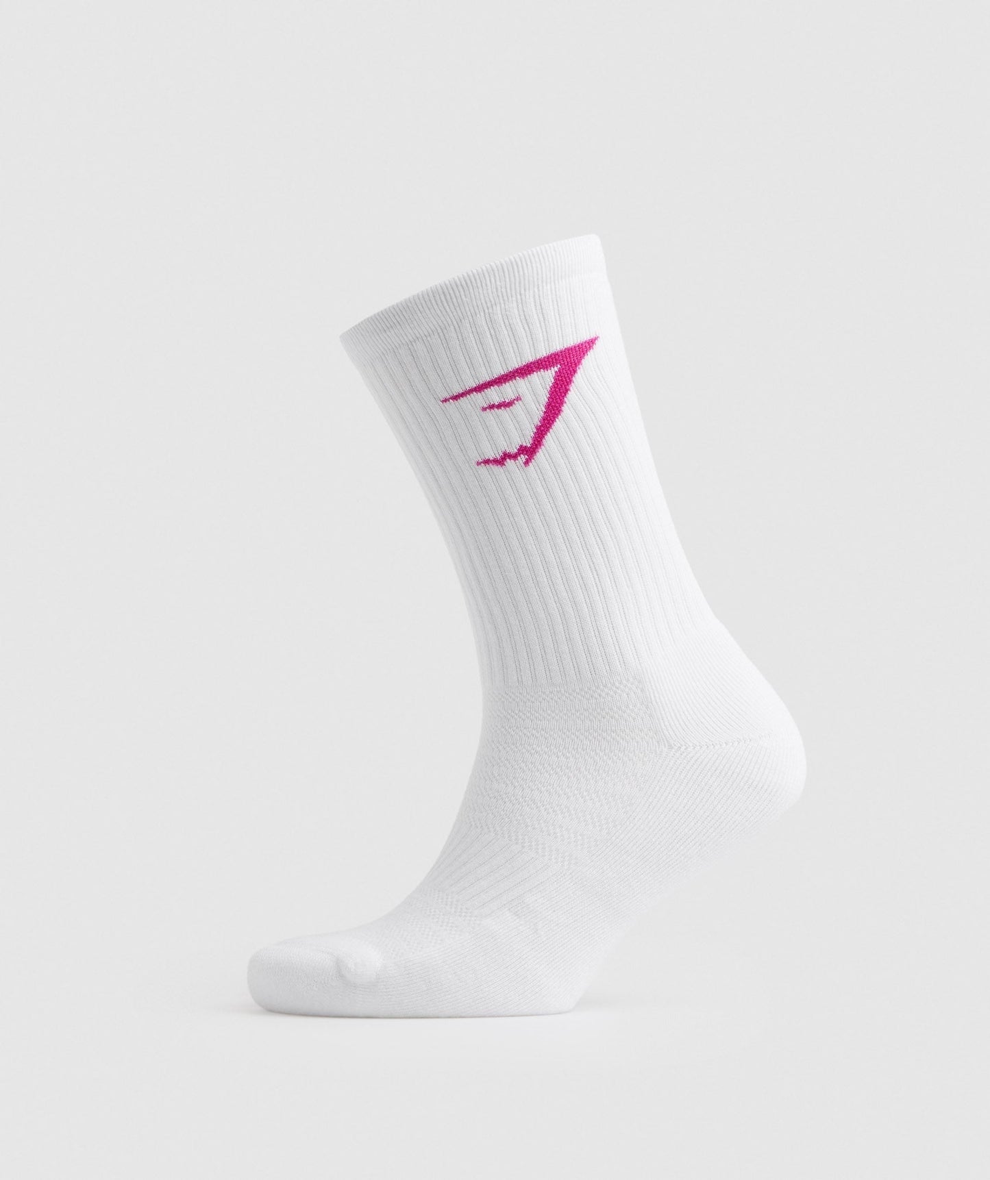 Gymshark Crew Socks 3pk - Magenta Pink/White/Sweet Pink