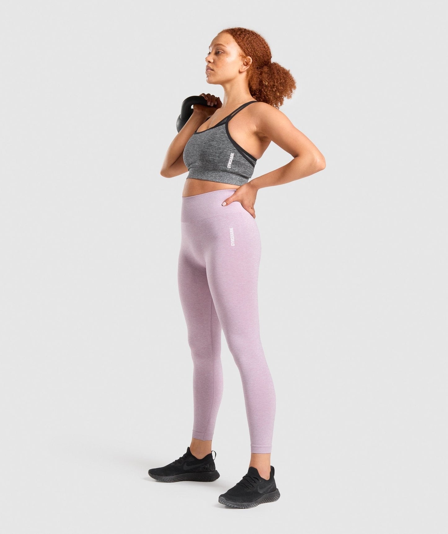 Gymshark Adapt Marl Seamless Leggings - Light Purple