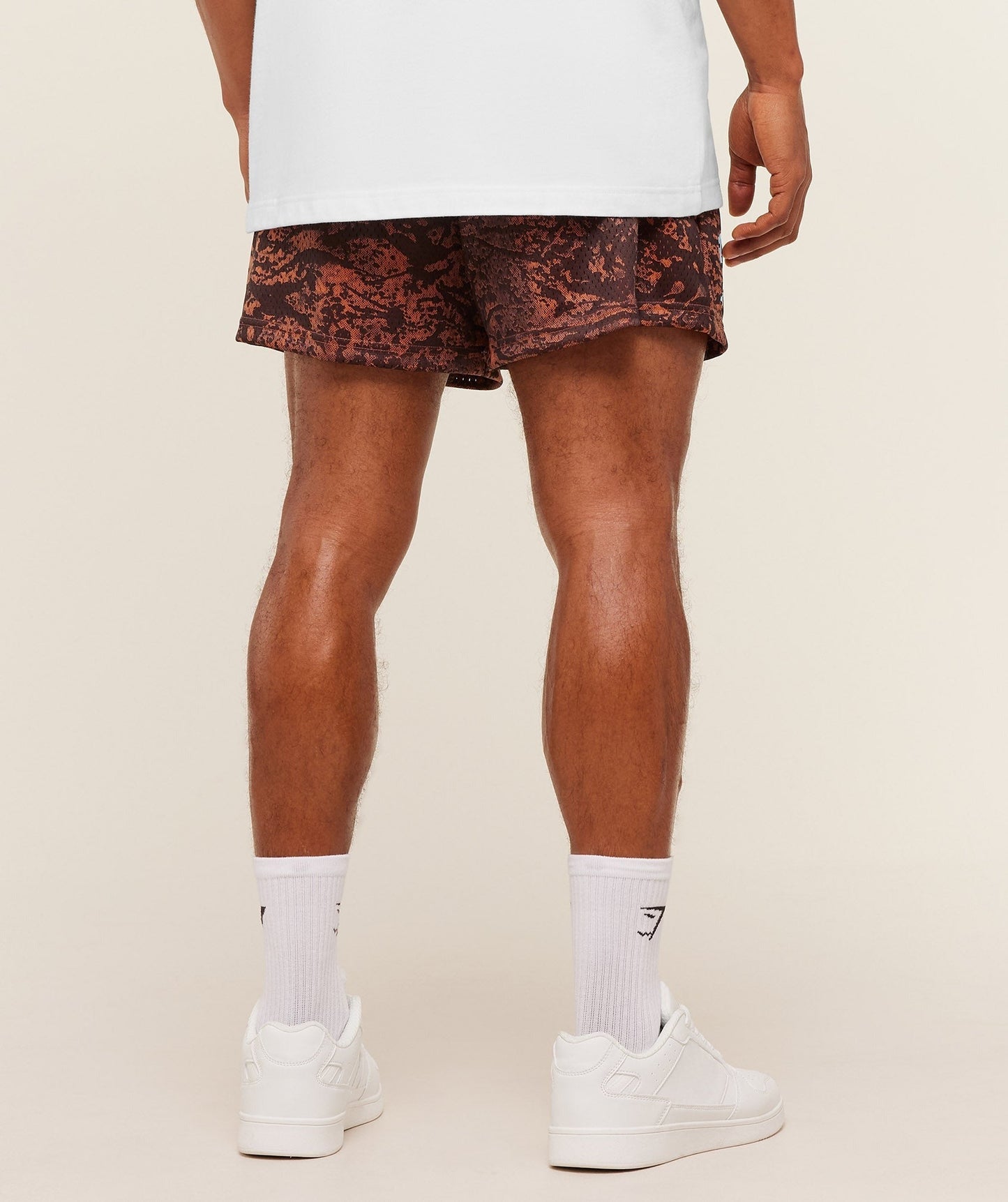 Gymshark Lifting Mesh 5" Shorts - Terracotta Orange