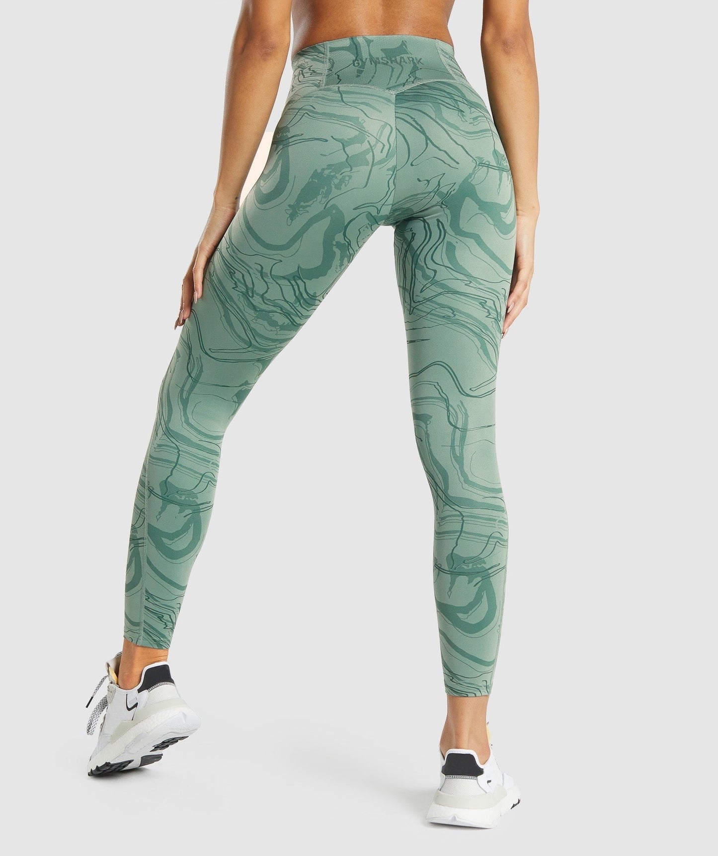 Gymshark GS Power Support Leggings - Green Print