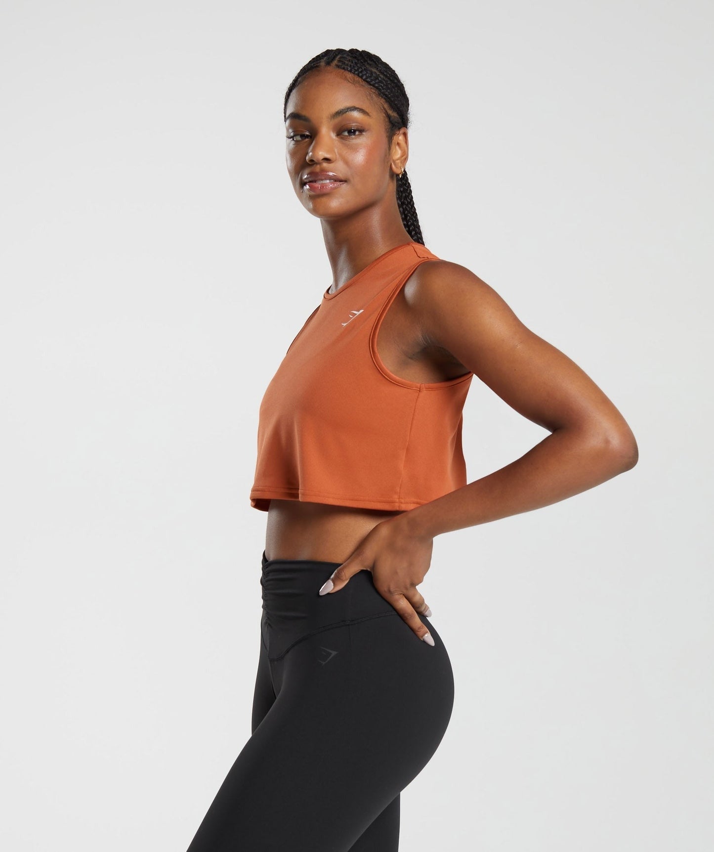 Gymshark Training Crop Tank - Rust Orange