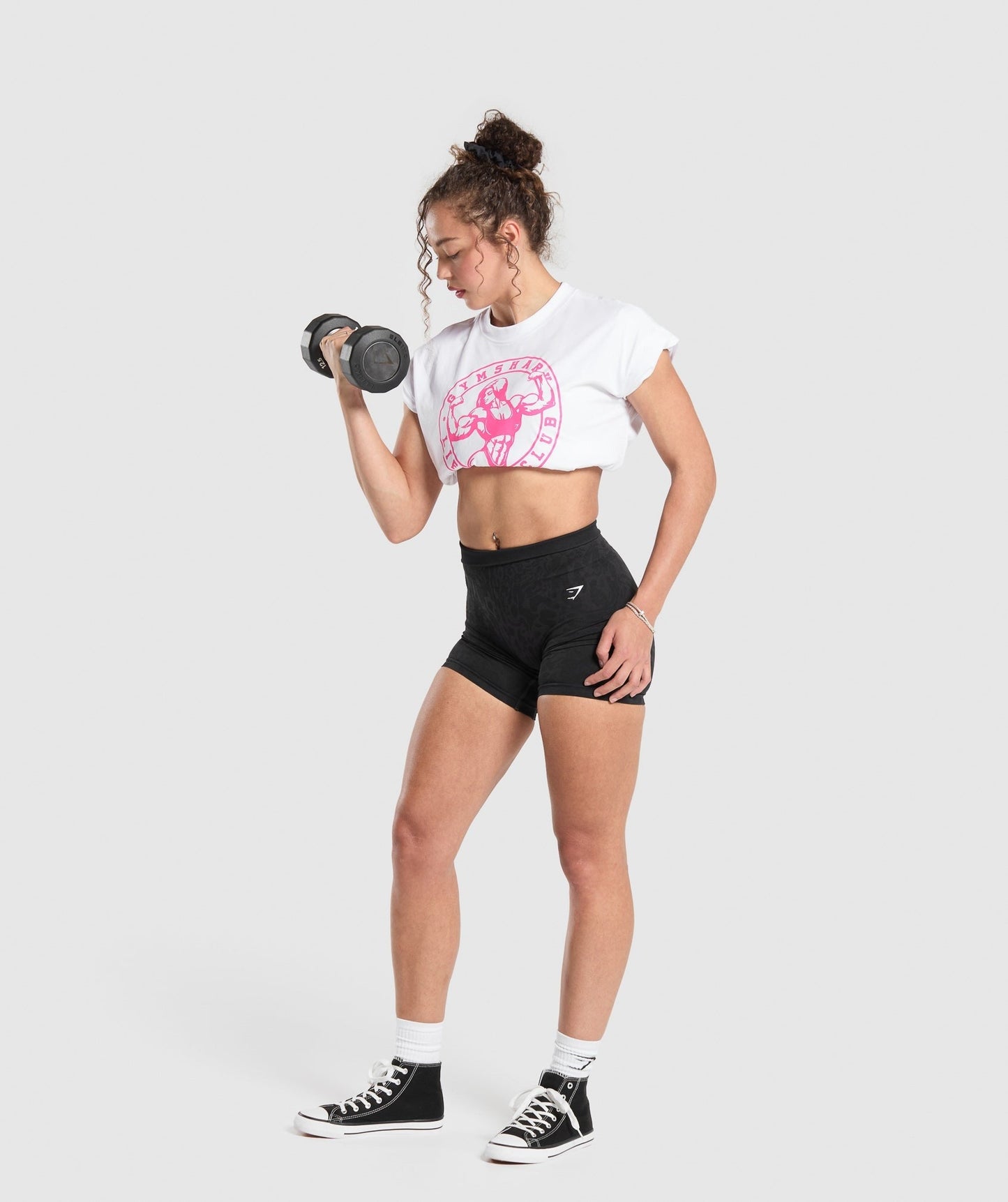 Gymshark Strong Girl Lifting Club Graphic T-Shirt - White