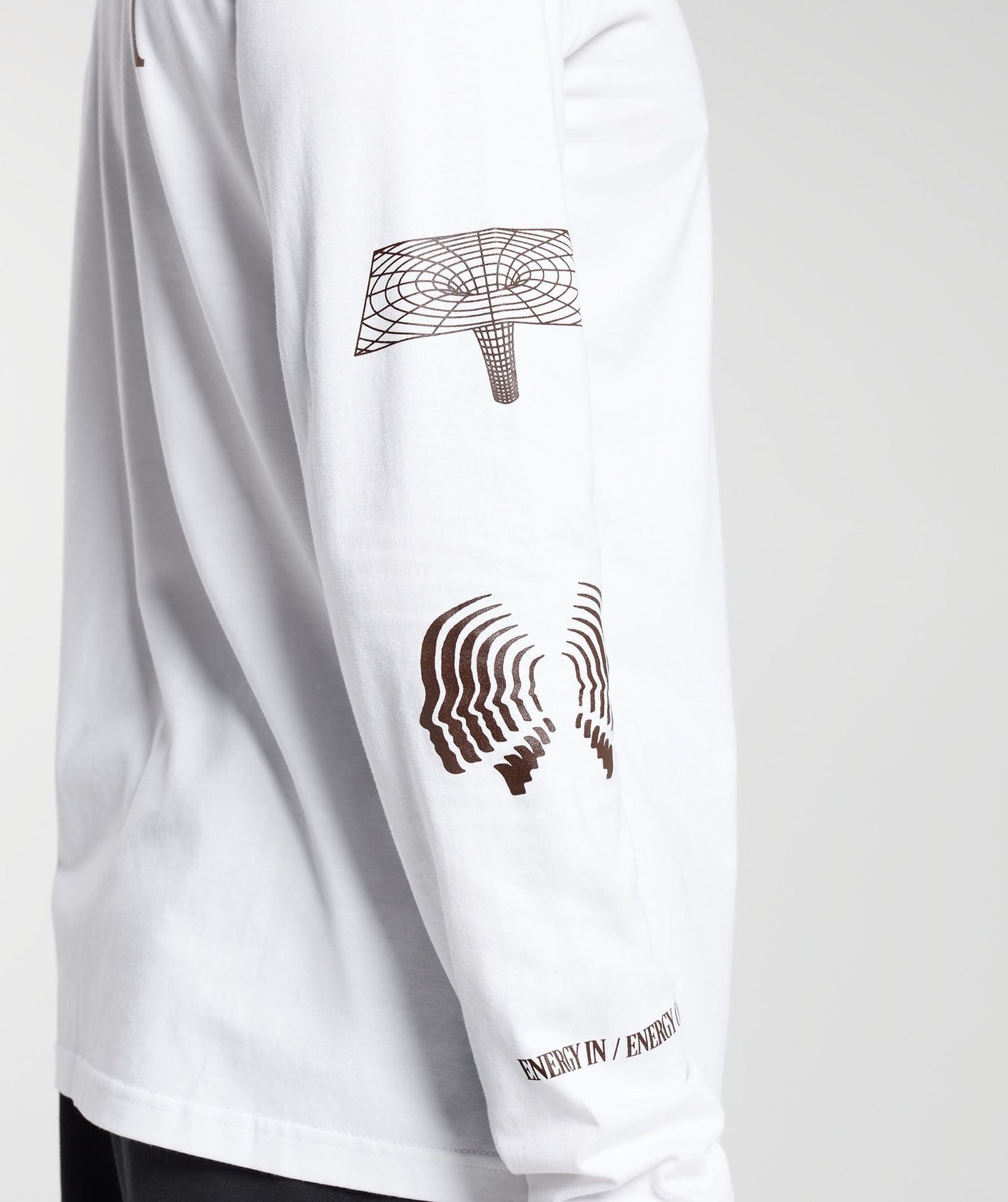 Gymshark Hybrid Wellness Long Sleeve T-Shirt - White