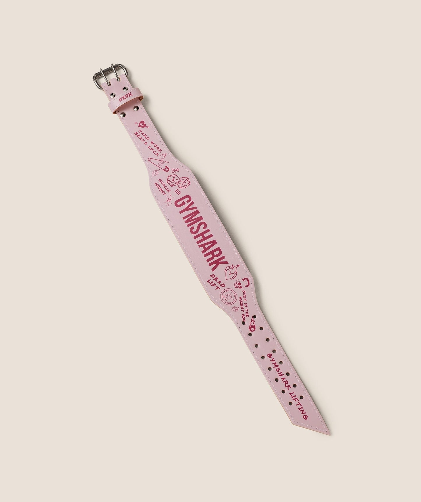 Gymshark Graphic Tapered Lifting Belt - Cloud Pink
