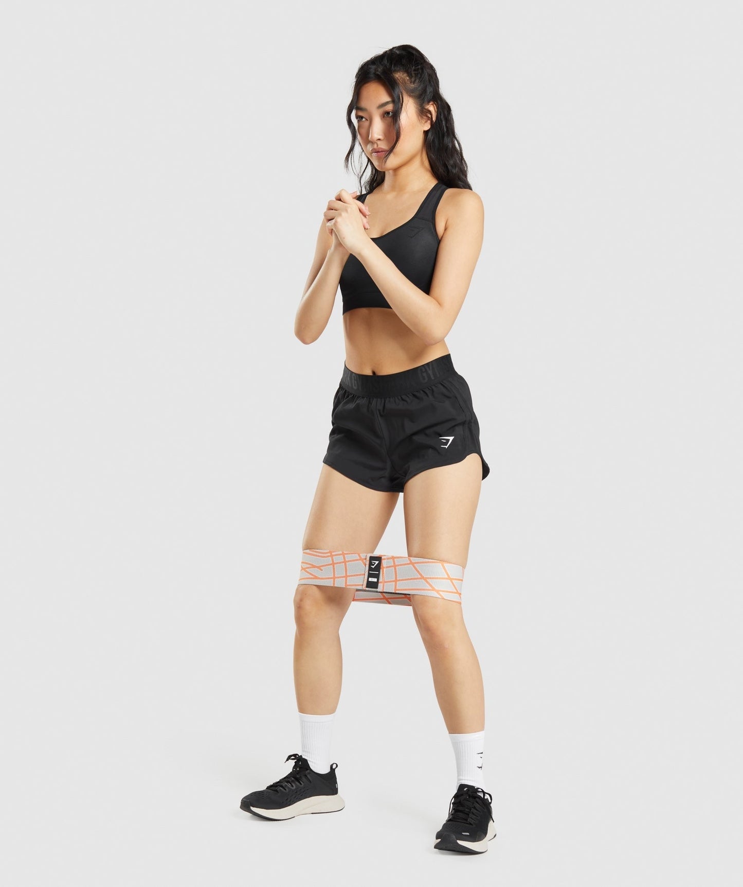 Gymshark Medium Glute Band - Pebble Grey/Tokyo Orange/Coconut White