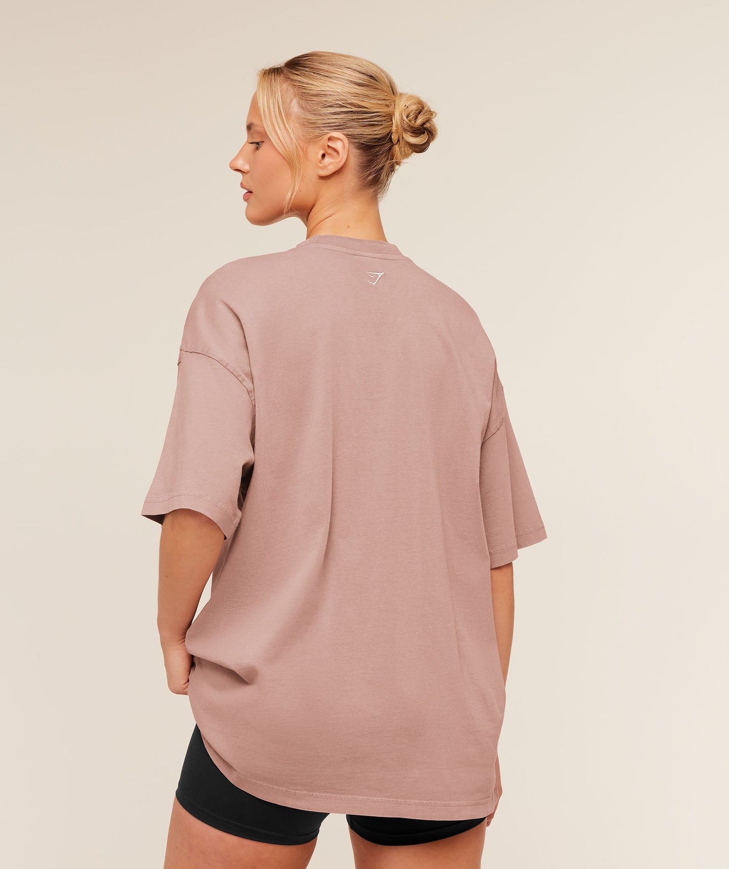 Gymshark Chainstitch Graphic Short Sleeve T-Shirt - Chestnut Pink/Wash