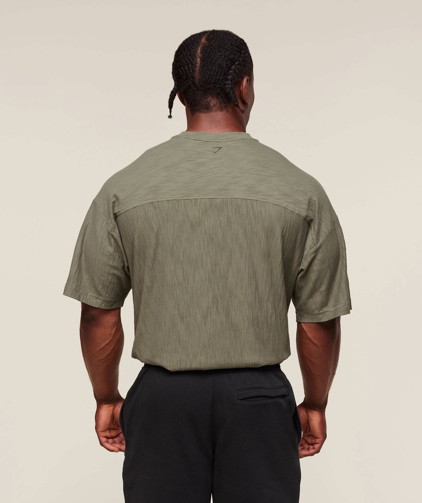 Gymshark Lightweight Slub Textured T-Shirt - Utility Green