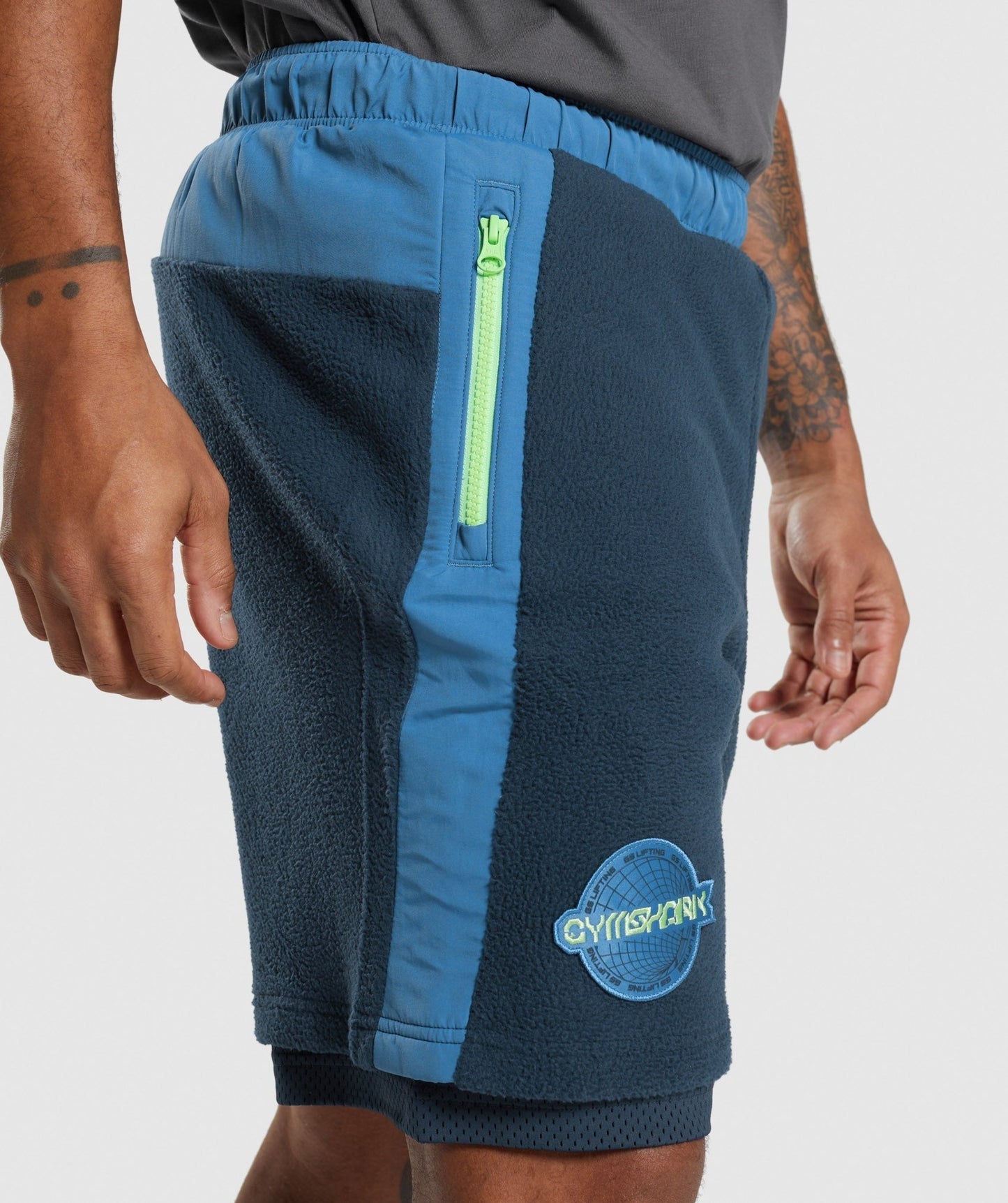Gymshark Vibes Shorts - Navy/Lakeside Blue