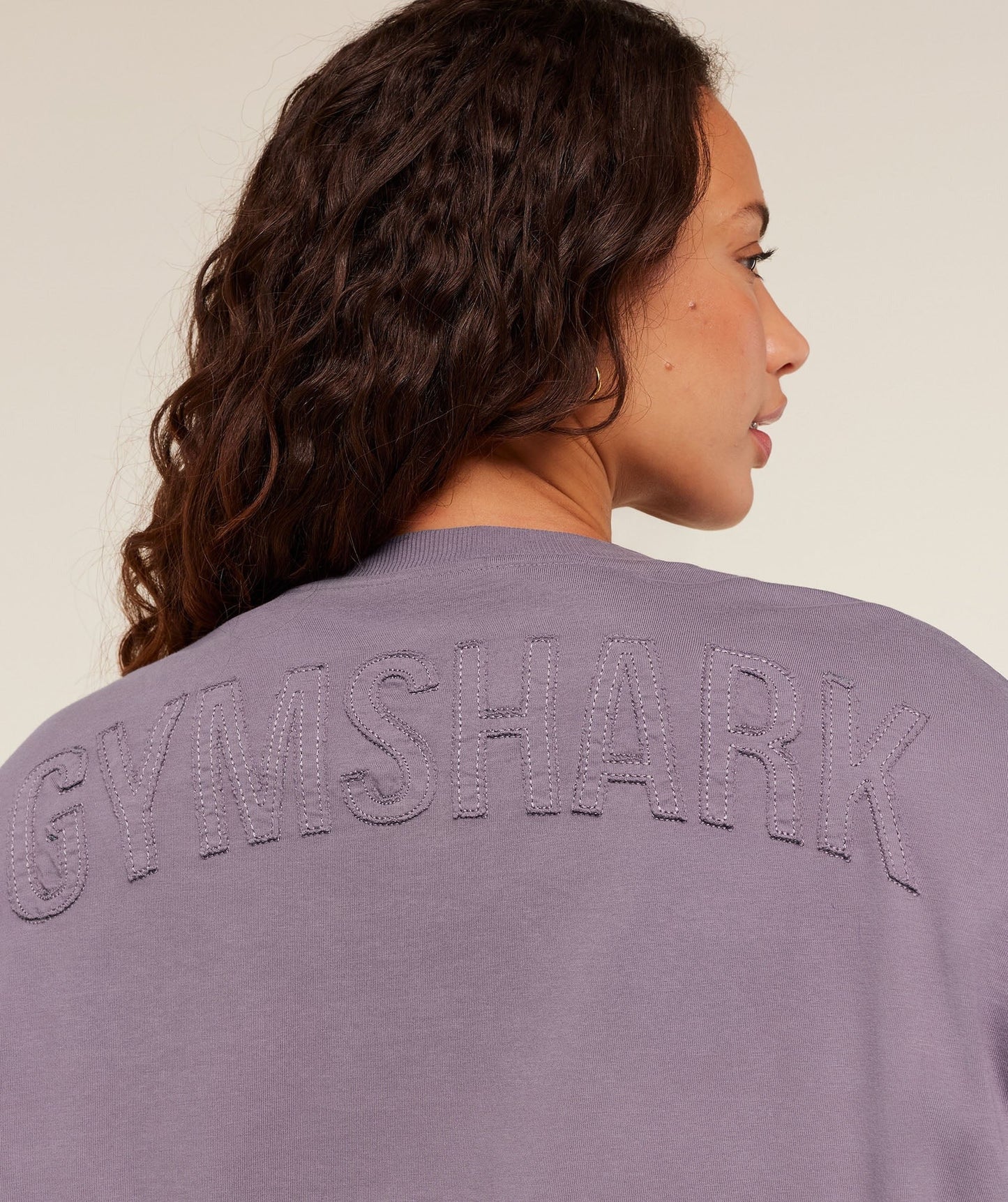Gymshark Power Washed Long Sleeve Top - Dusk Purple/Acid Wash