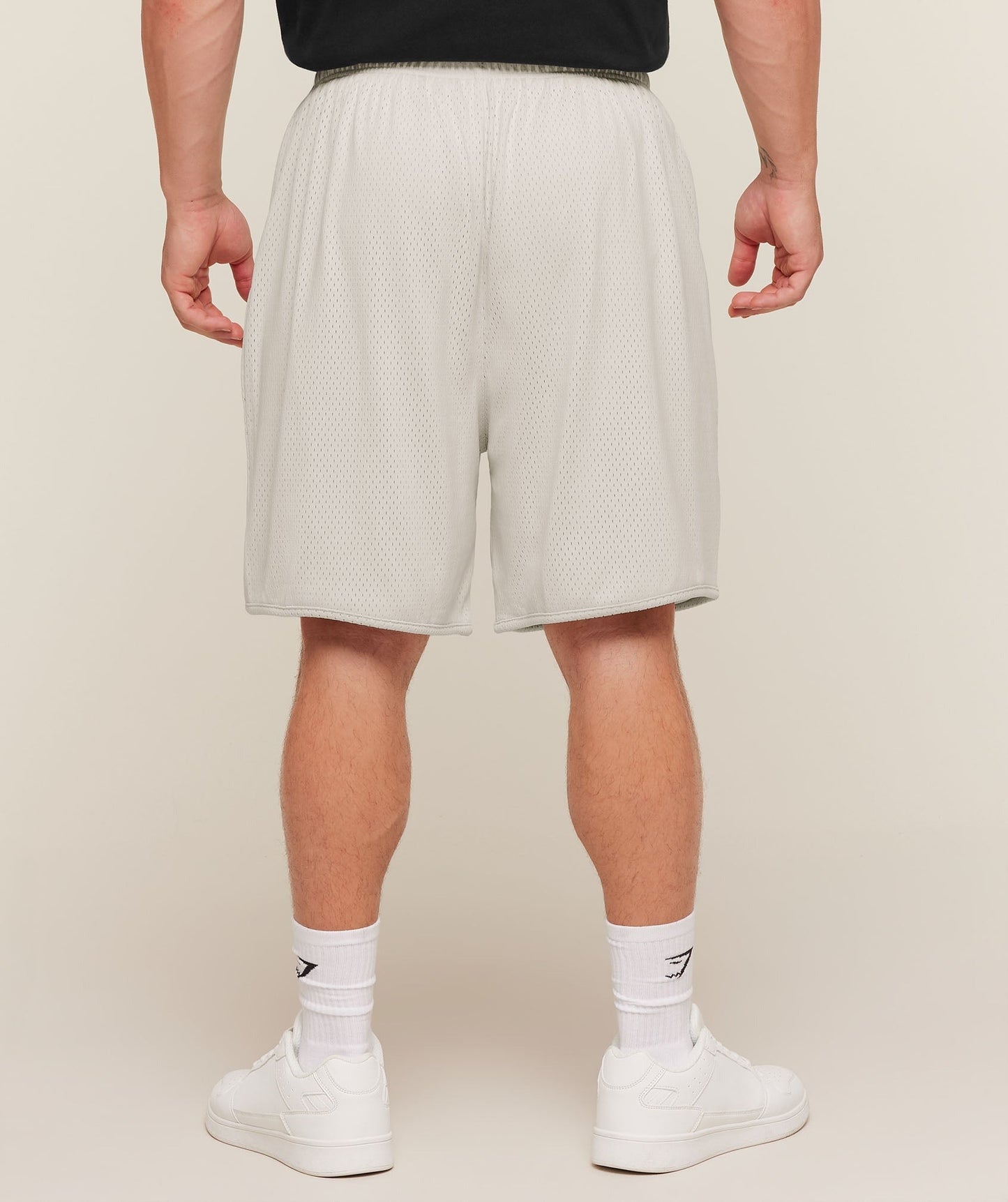 Gymshark Collective Mesh Shorts - Tinted White